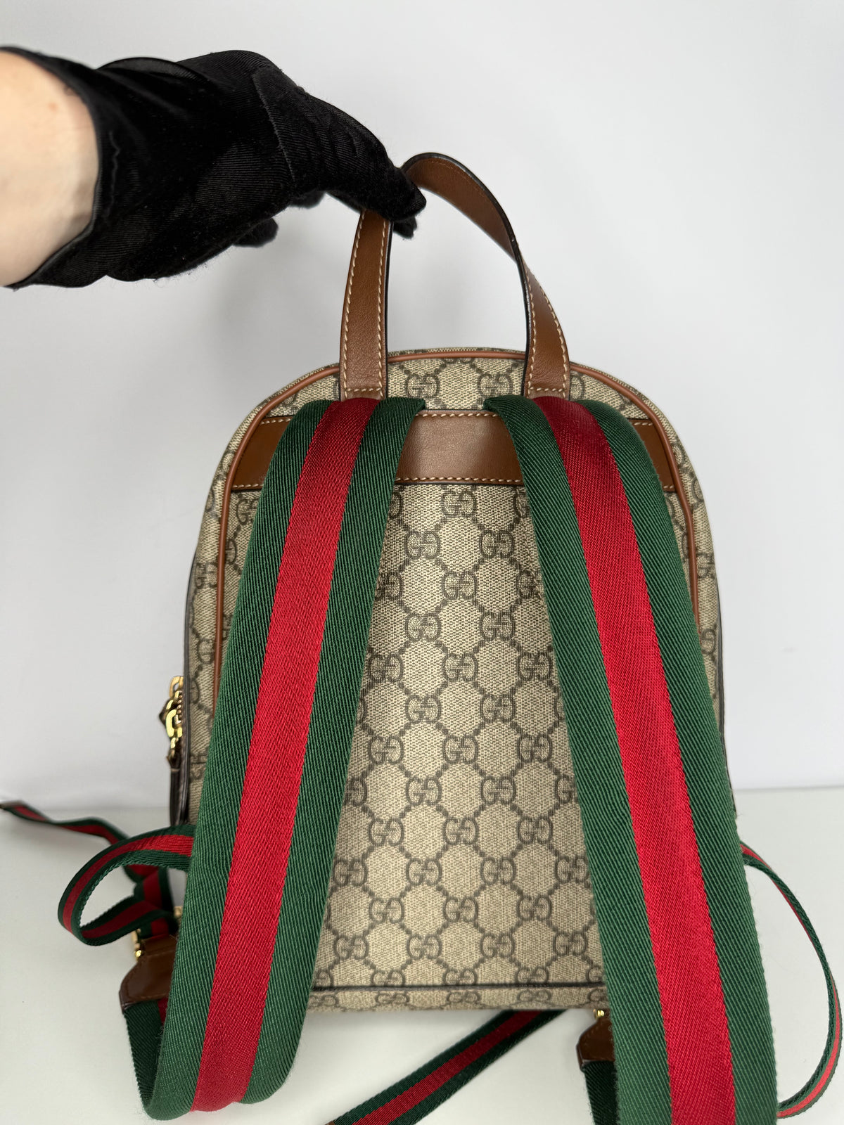 Gucci Limited Edition GG Supreme Butterfly Embroidered Small Backpack