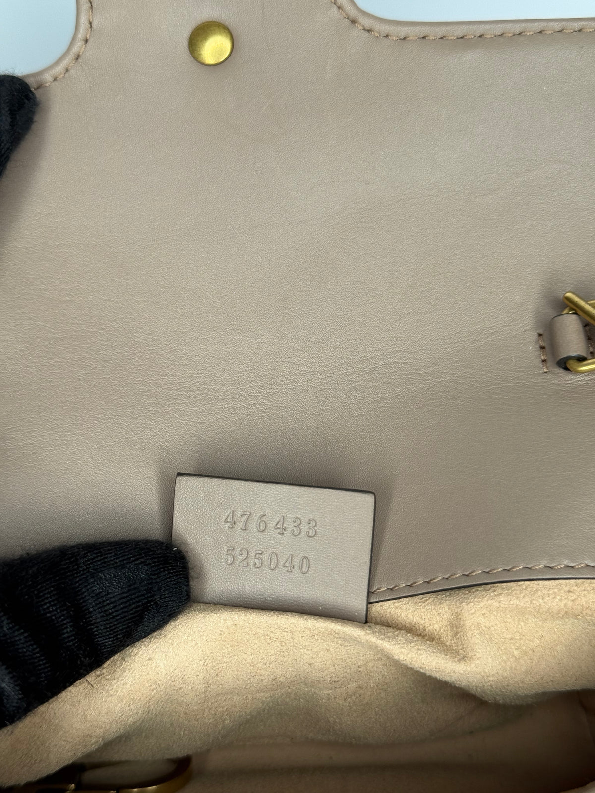 Gucci Calfskin Matelasse Super Mini GG Marmont Shoulder Bag Porcelain Rose