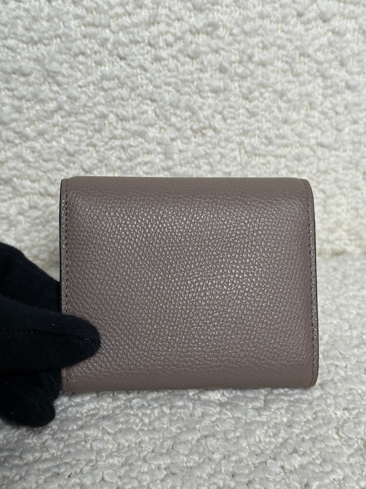 Valentino Garavani V-sling Wallet Grey Leather