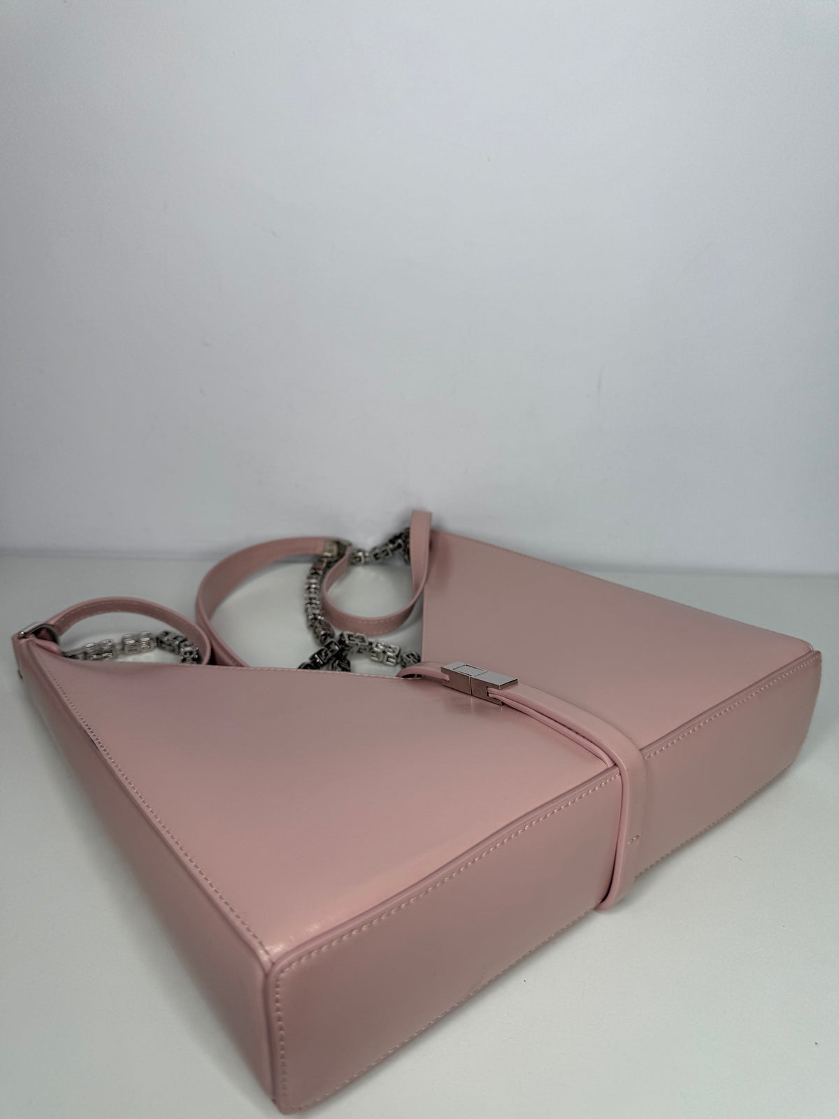 Givenchy Cut Out Light Pink Leather Crossbody Bag