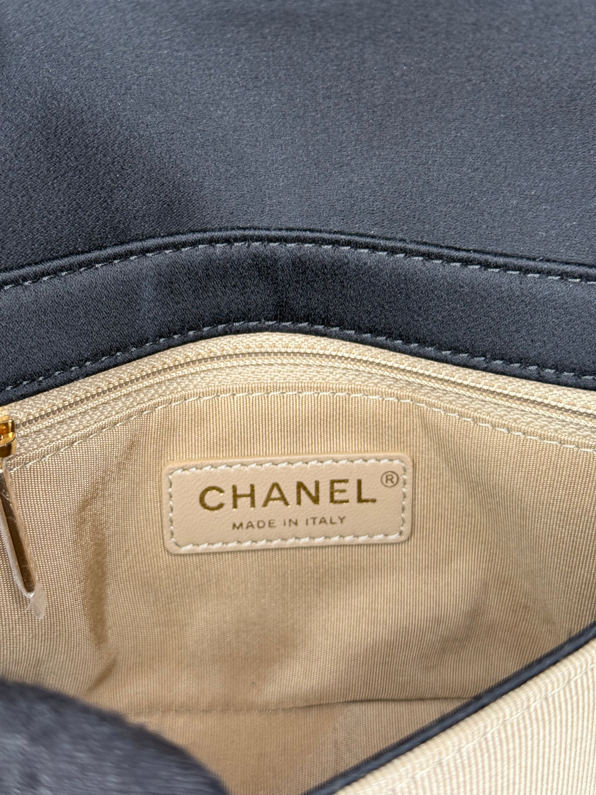 Chanel Mademoiselle Vintage Quilted Grosgrain Small Flap Bag