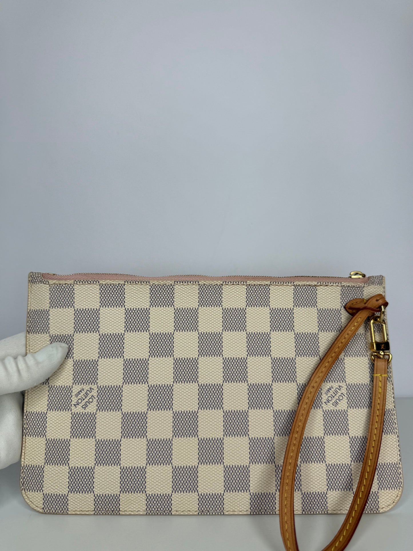 Louis Vuitton Neverfull Pochette  Damier Azur Canvas
