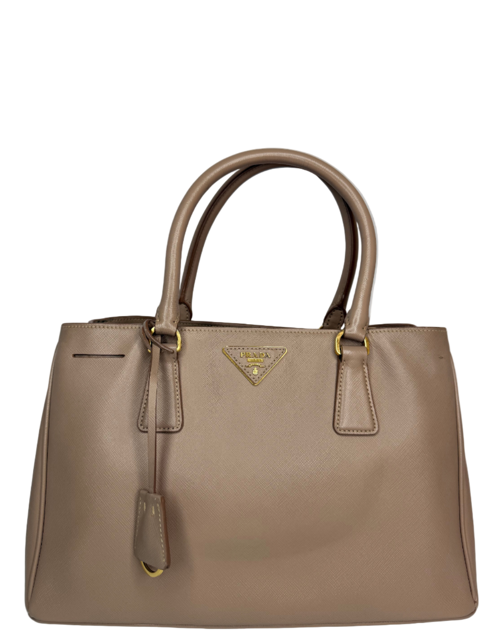 Prada Beige Saffiano Medium Galleria Leather Tote Bag