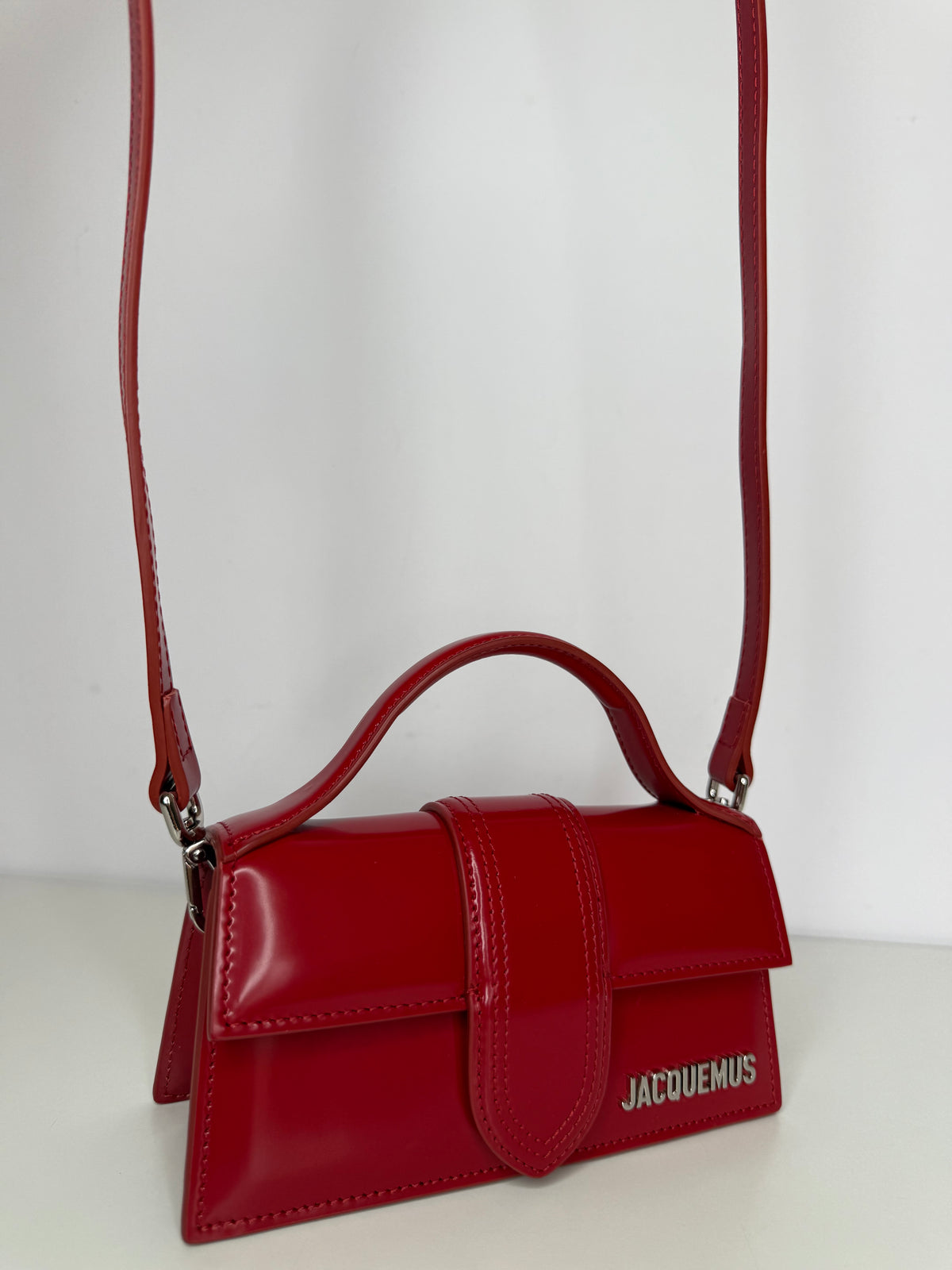 Jacquemus Le Bambino Red Leather Crossbody Bag