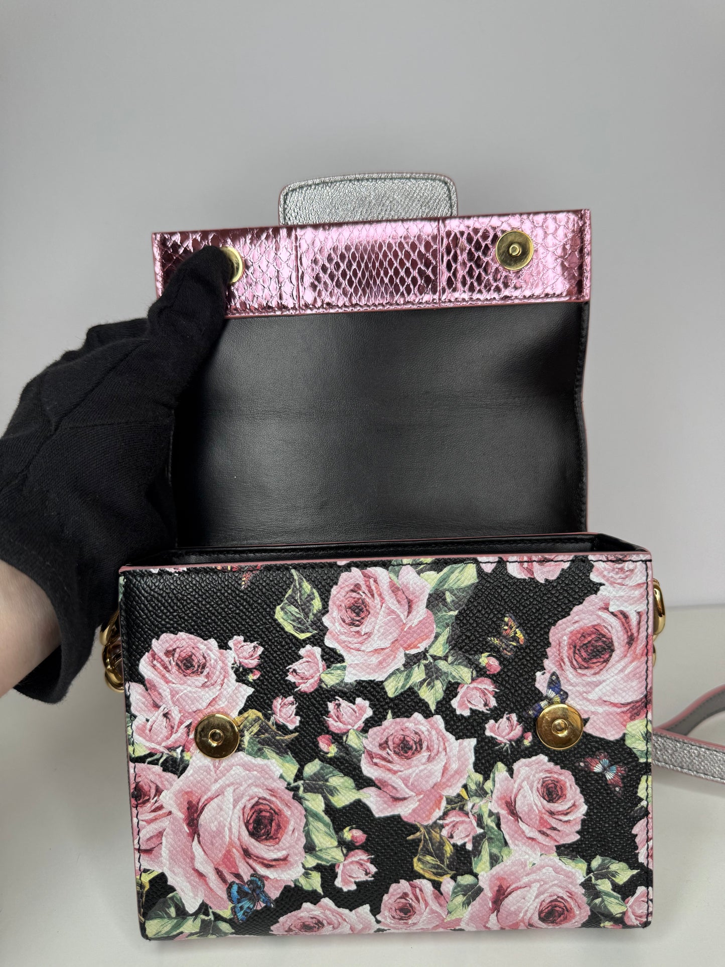 Dolce Gabbana Mini Dauphine Millennials Lily Box Bag