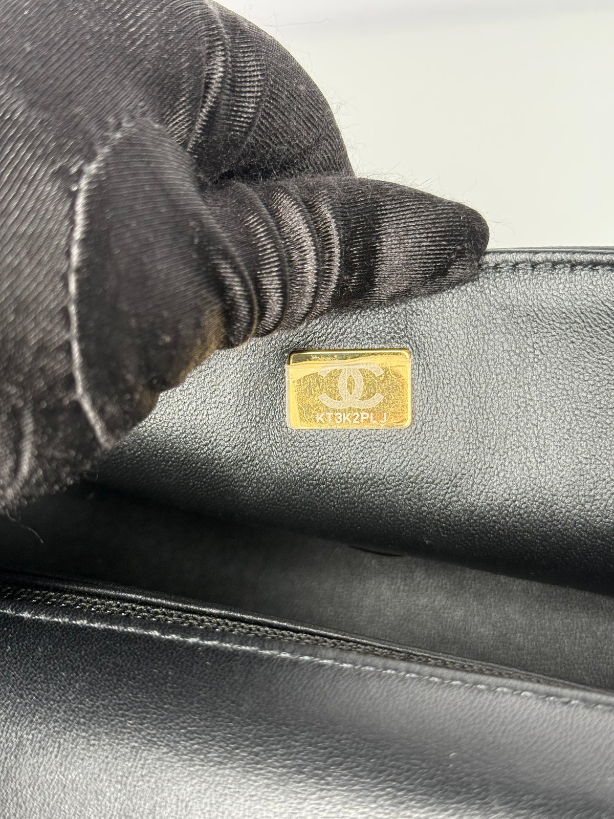 Chanel Classic Mini Rectangular in Black Lambskin Gold Hardware