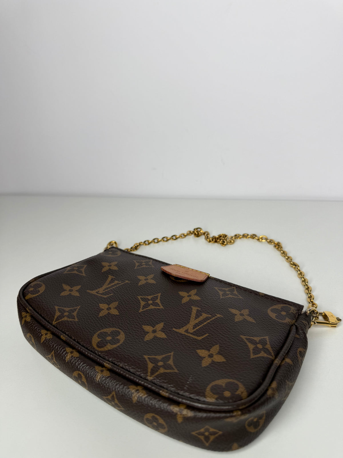 Louis Vuitton Multi Pochette Accessoires Rose Clair Strap Monogram Canvas