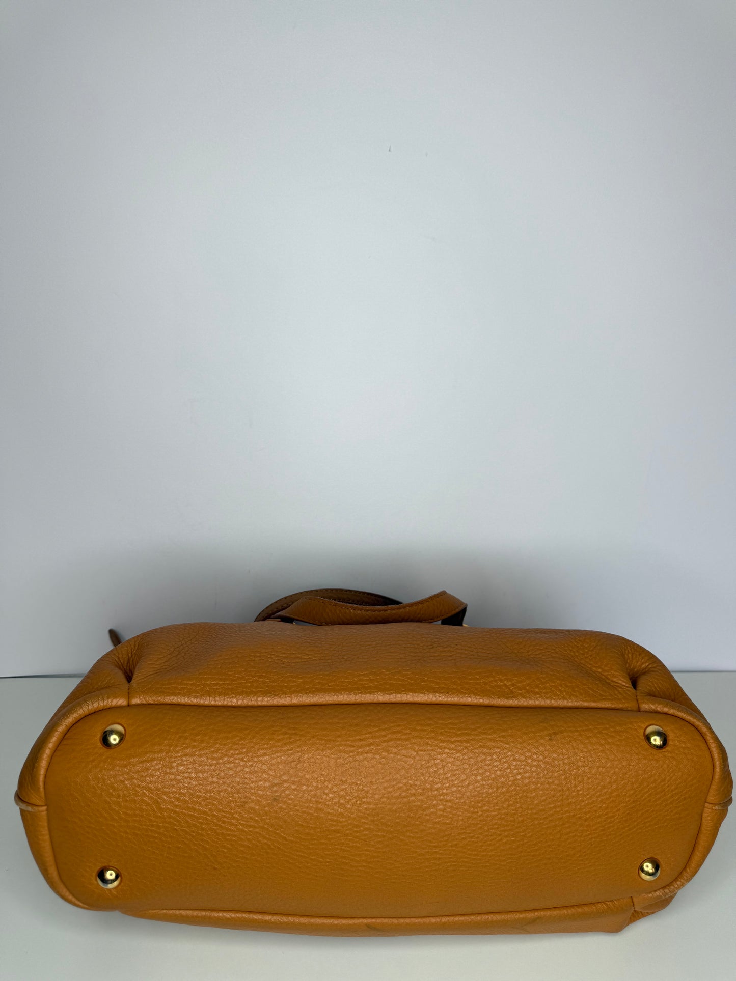 Miu Miu Camel Vitello Caribu Leather East/West Bag