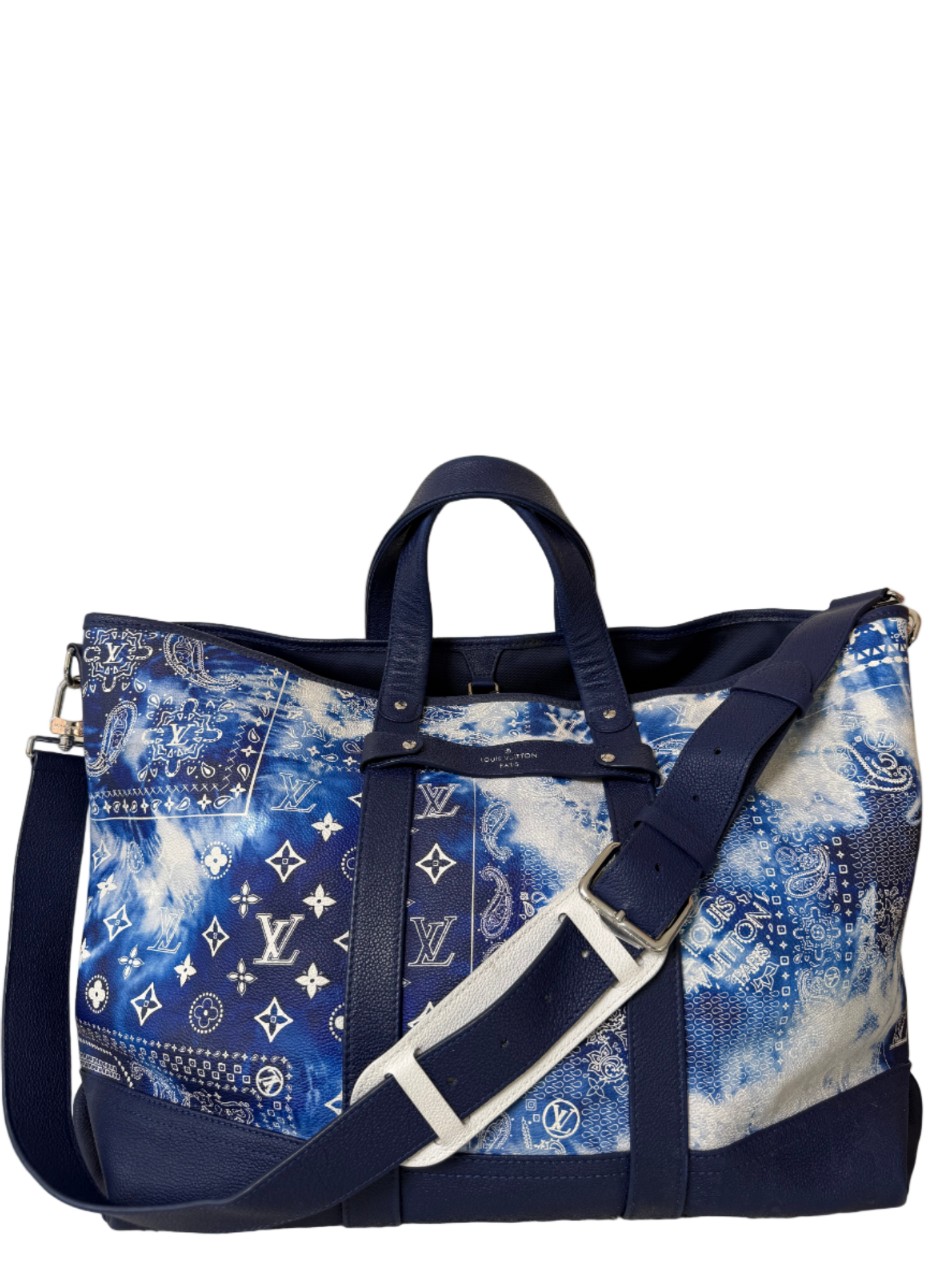Louis Vuitton Blue Monogram Bandana Journey Tote