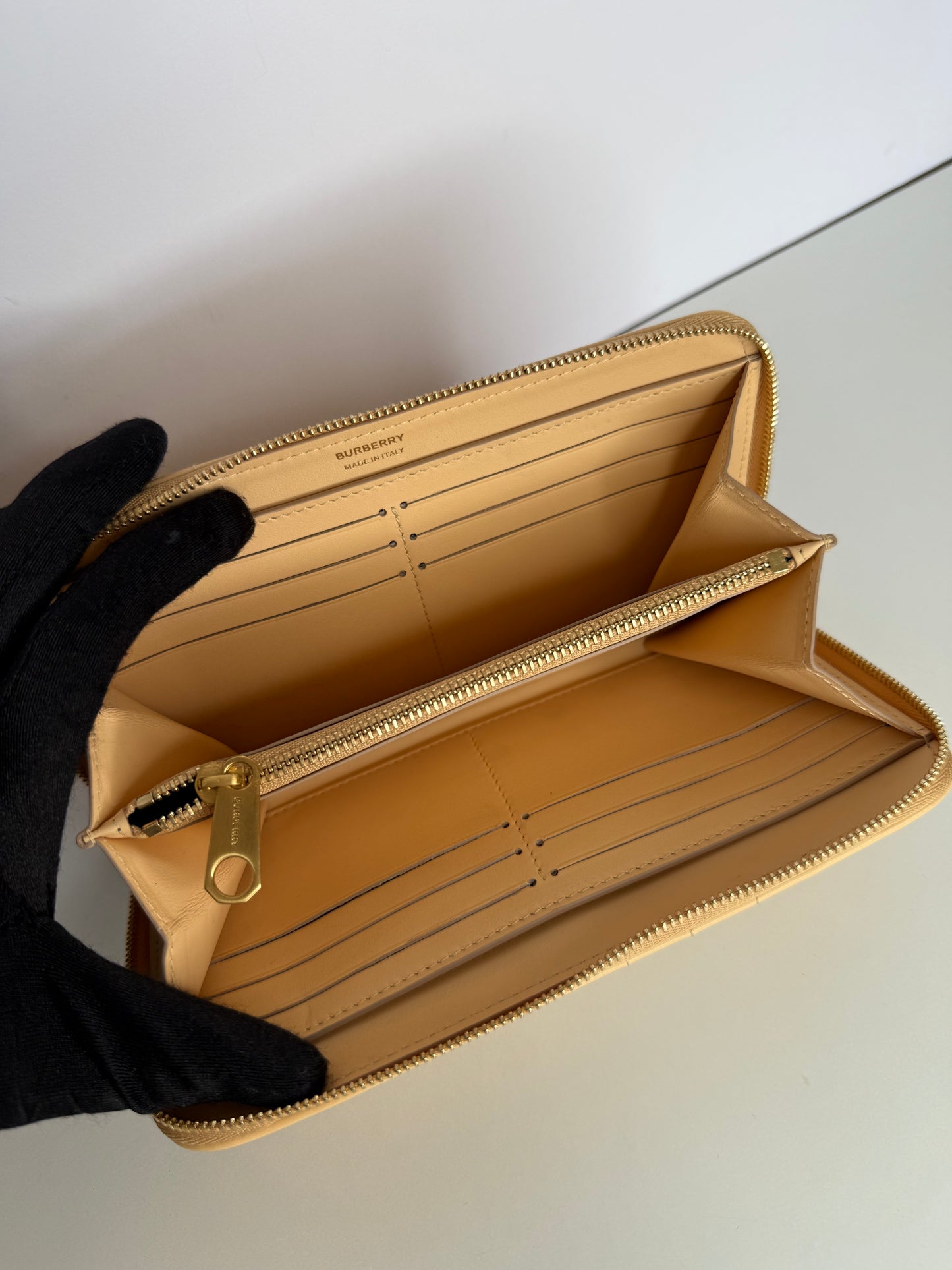 Burberry Quilted Leather Lola Continental Zip Around Wallet