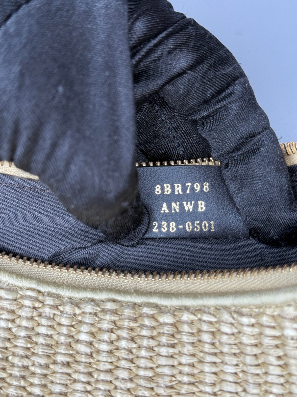 Fendi Fendigraphy Small Straw Hobo Bag