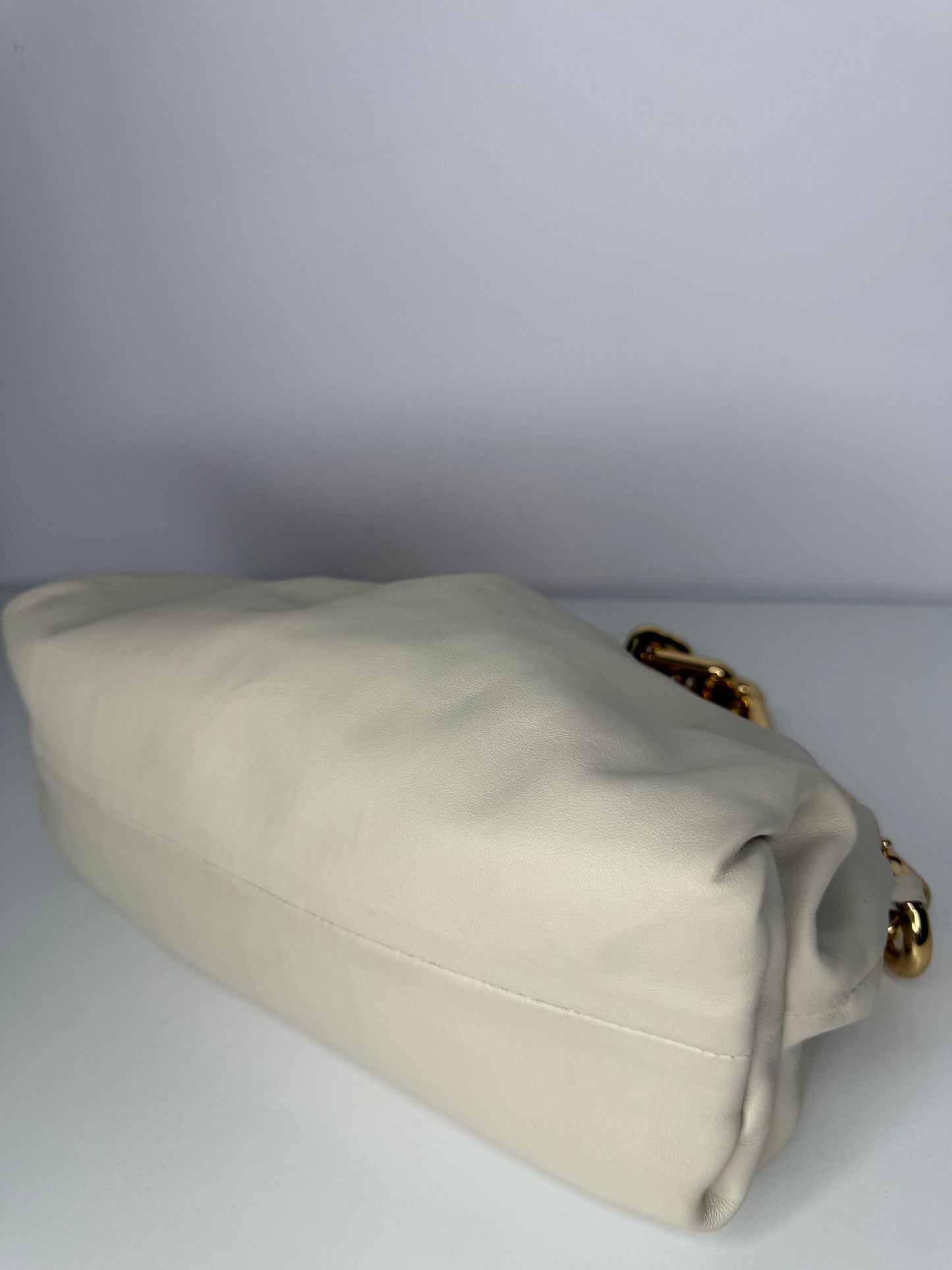 Bottega Veneta Ivory The Chain Pouch Leather Bag