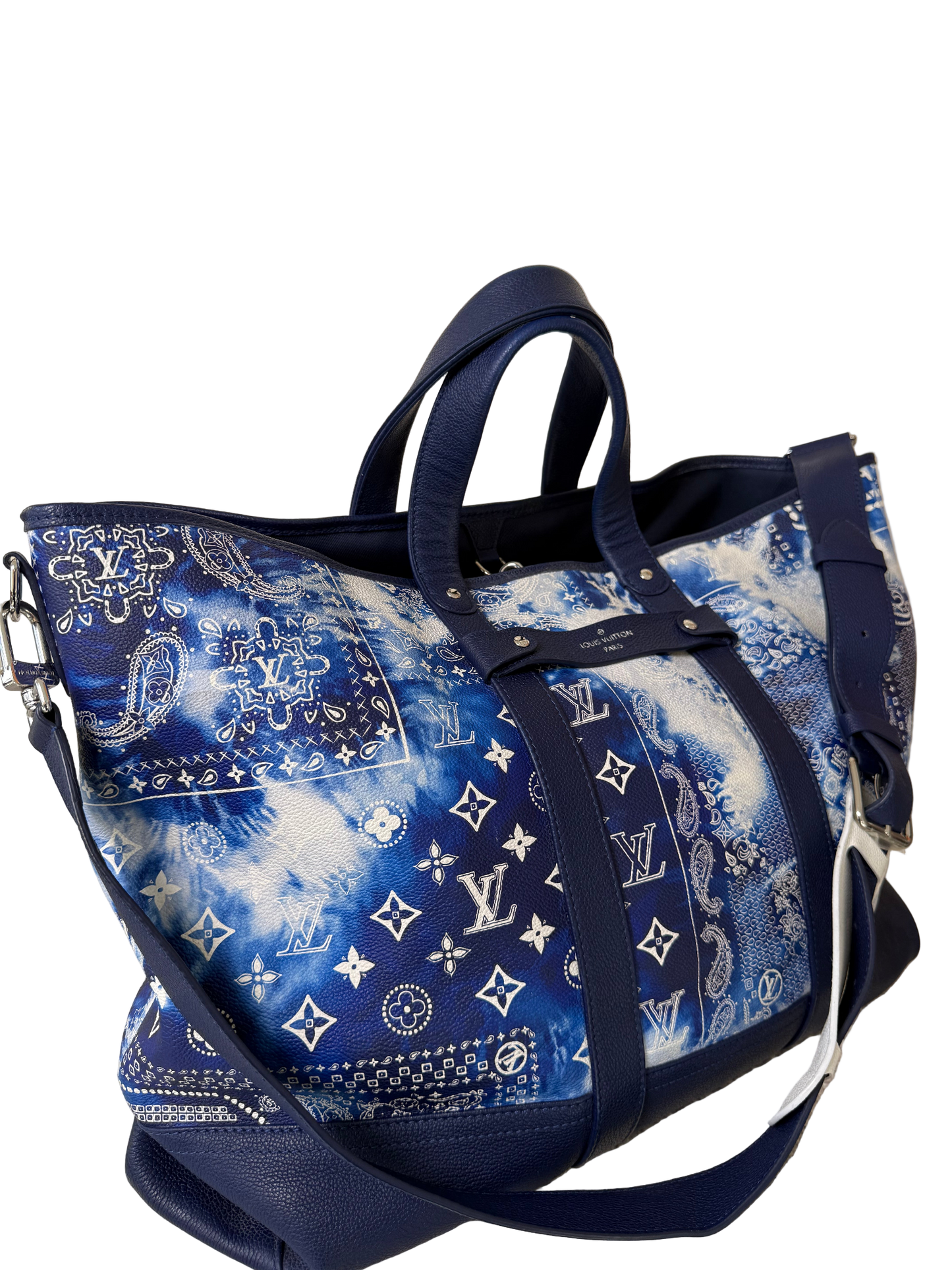 Louis Vuitton Blue Monogram Bandana Journey Tote