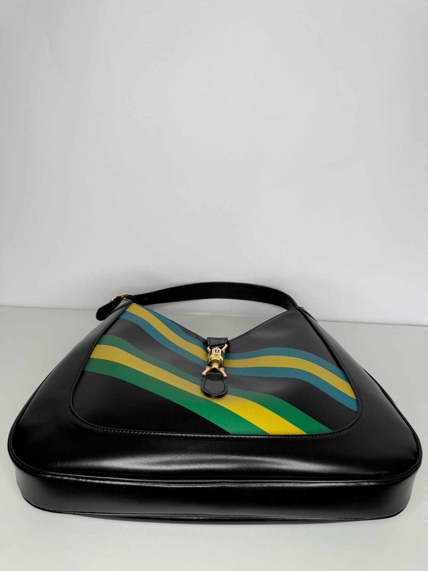 Gucci Jackie 1961 Centum Geometric Limited Edition Black Hobo Bag