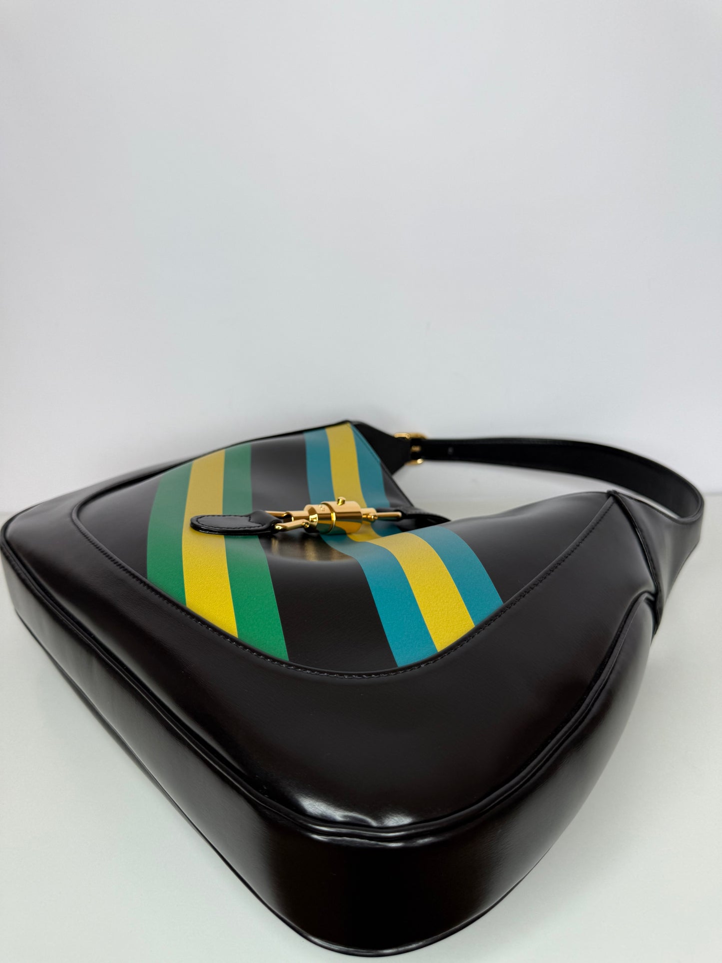 Gucci Jackie 1961 Centum Geometric Limited Edition Black Hobo Bag