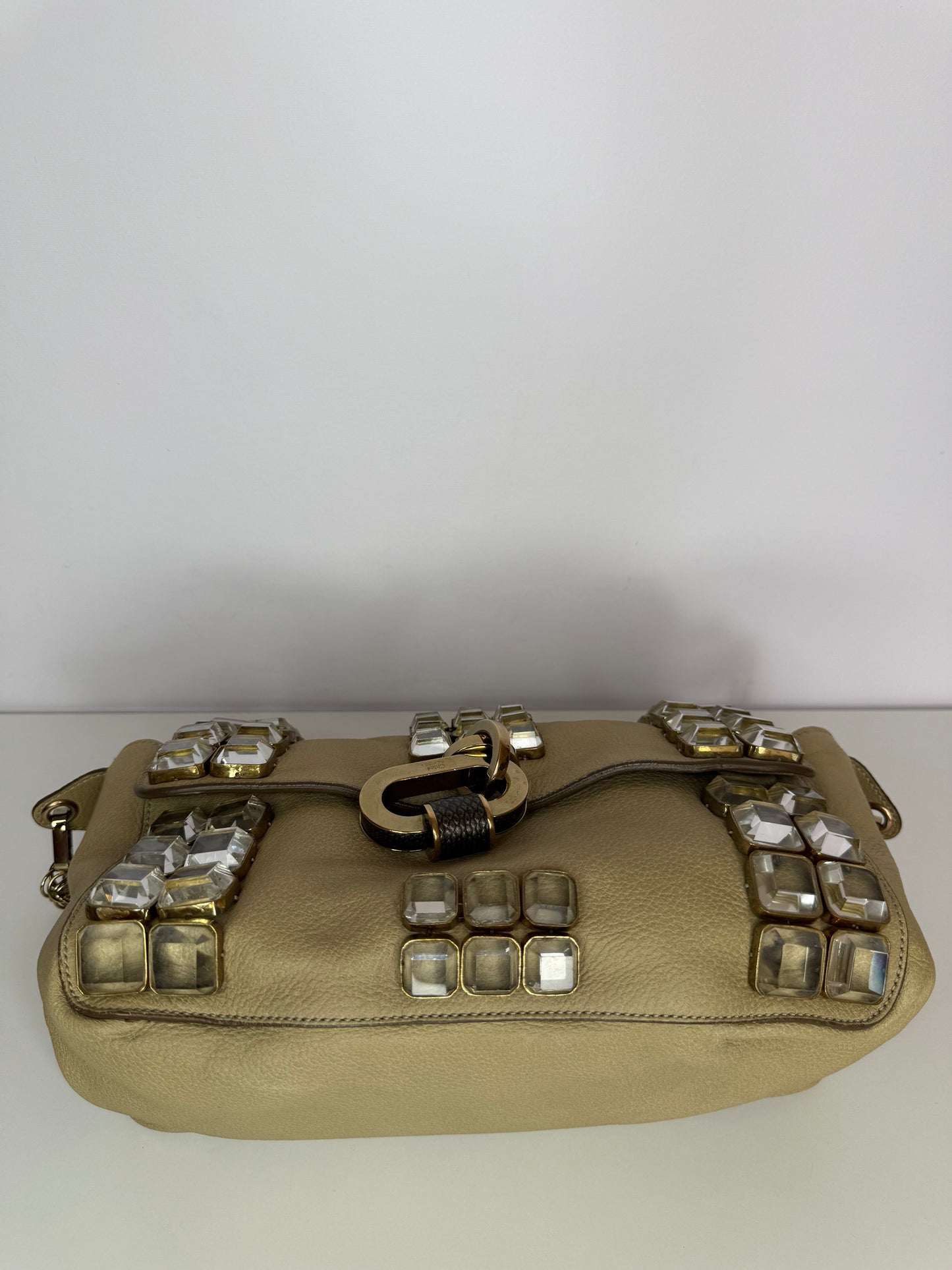 Chloé Mira Crystal Embellished Shoulder Bag