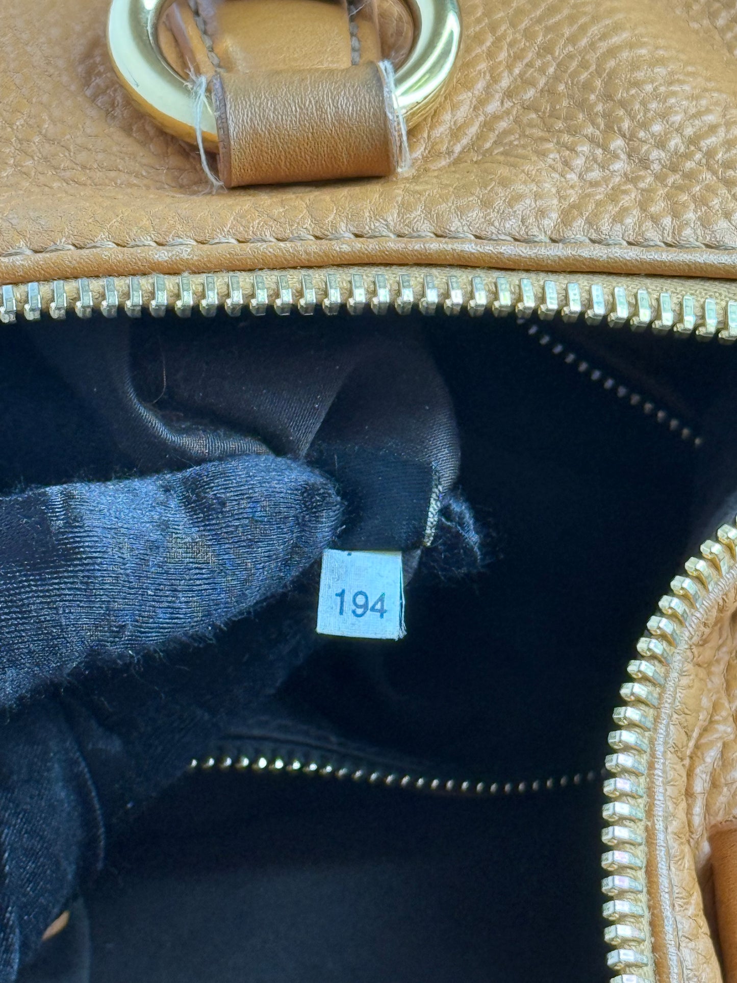 Miu Miu Camel Vitello Caribu Leather East/West Bag