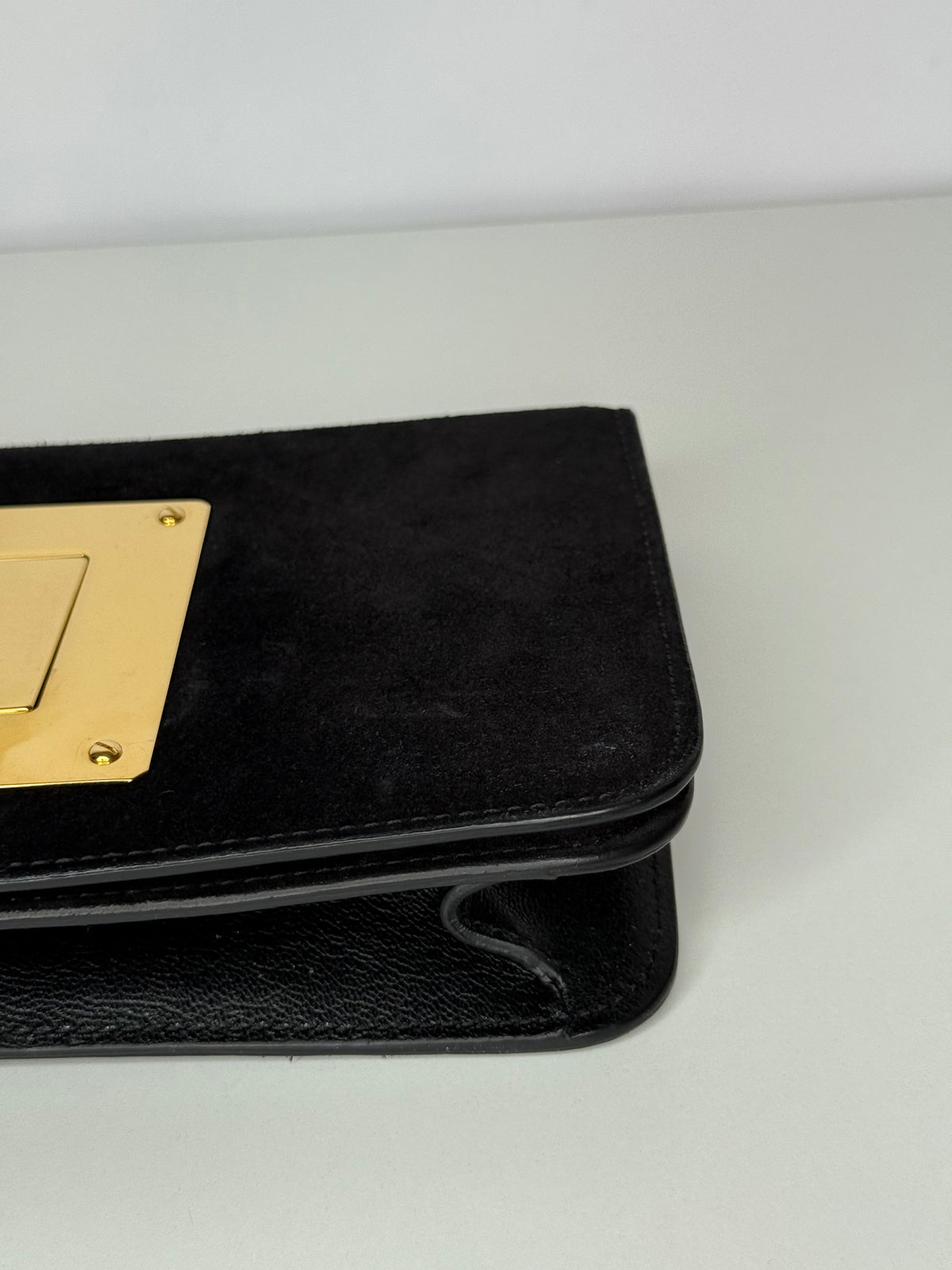 Tom Ford Black Nubuck Leather Natalia Clutch