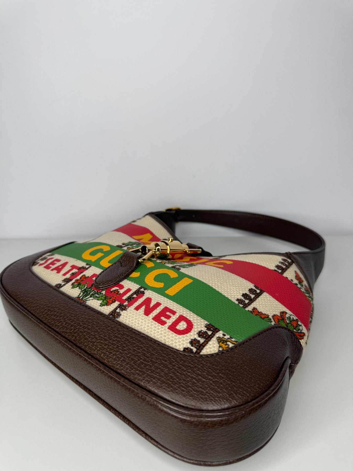 Gucci Small Jackie 1961 Music is Mine Special Edition 100th Brown Leather