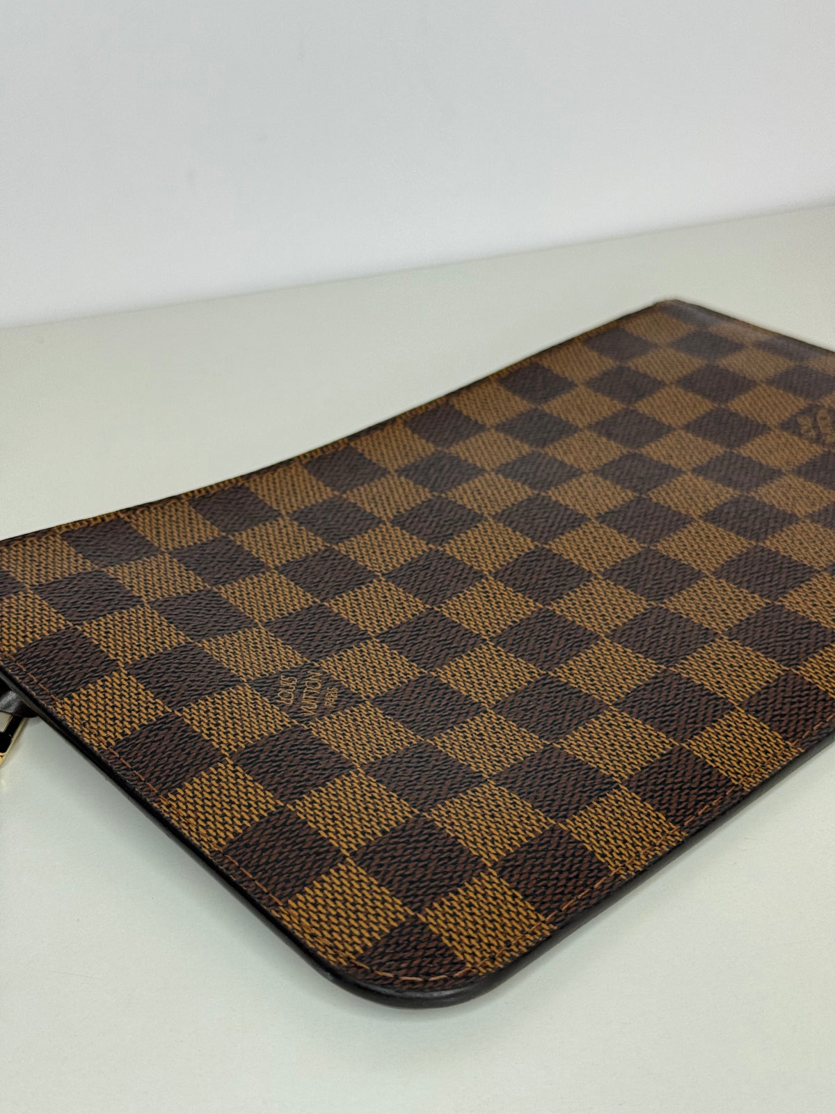Louis Vuitton Neverfull Pochette Damier Ebene Canvas
