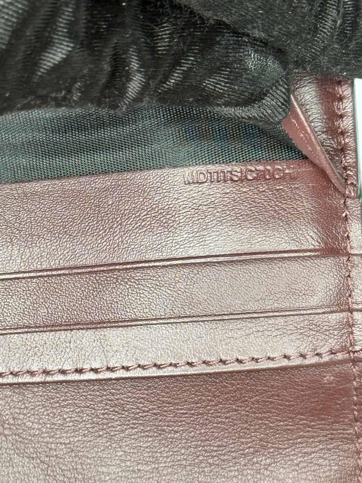 Burberry Burgundy Leather Ziggy Wallet