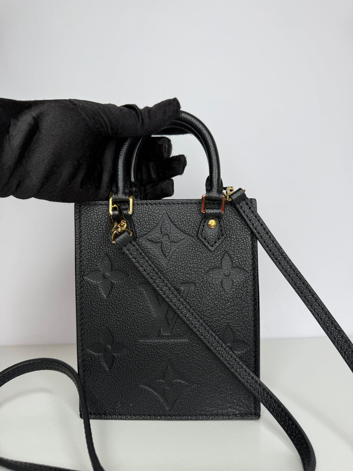 Louis Vuitton Monogram Empreinte Leather Petit Sac Plat
