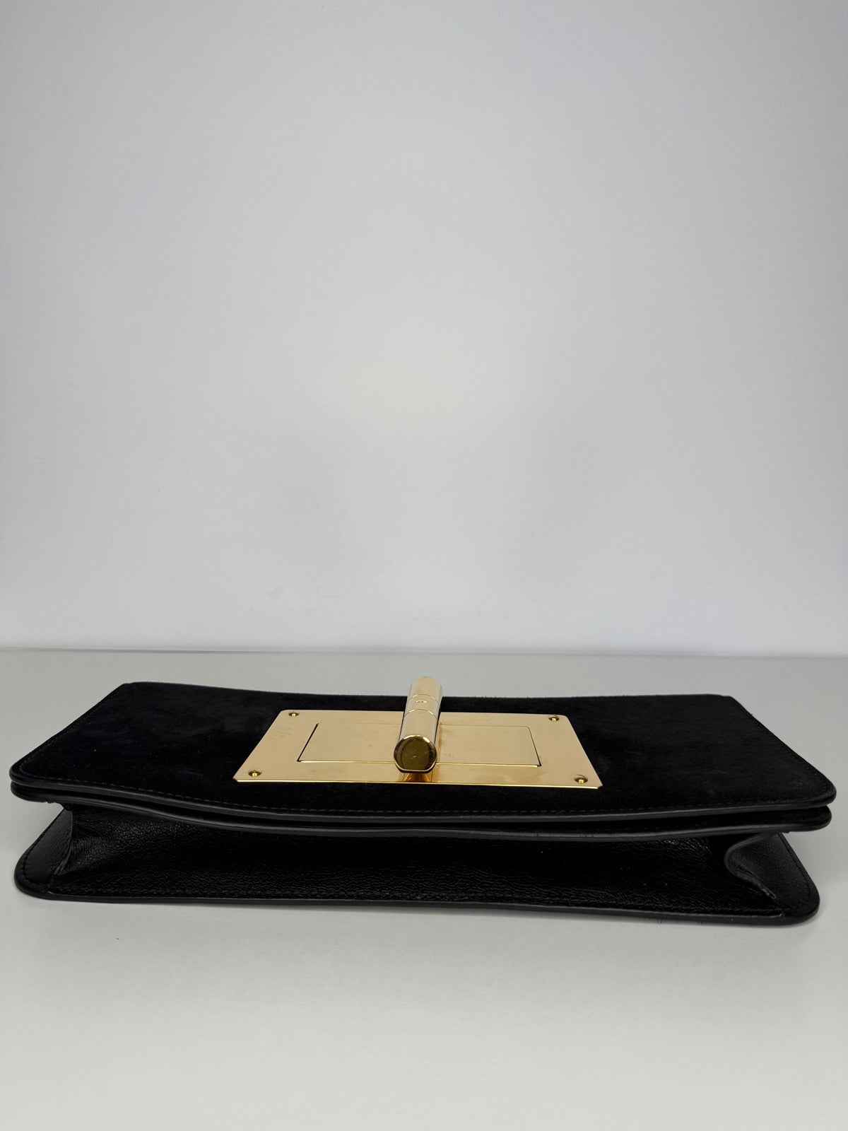 Tom Ford Black Nubuck Leather Natalia Clutch