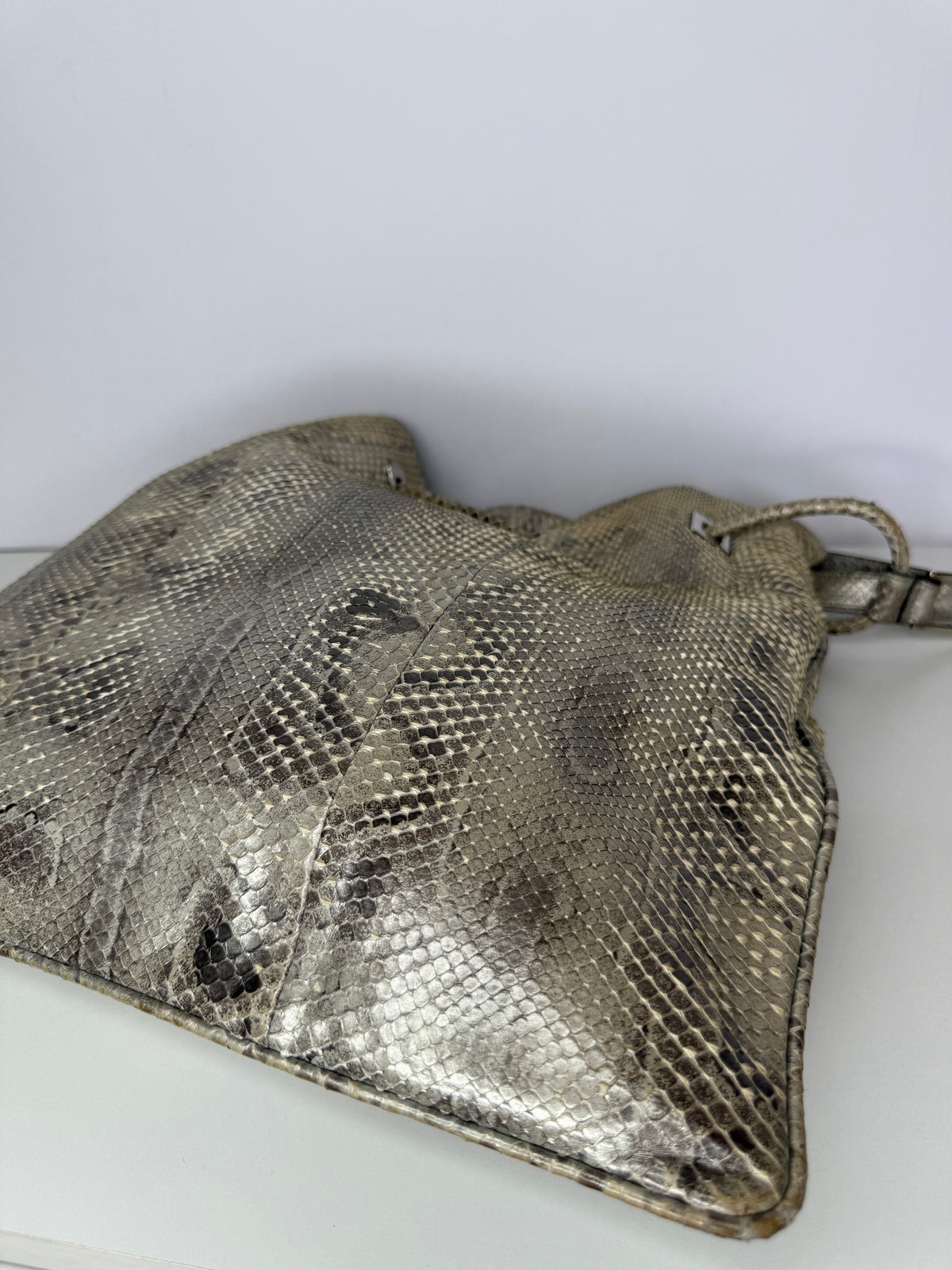 Gucci Vintage Python Leather Shoulder Bag
