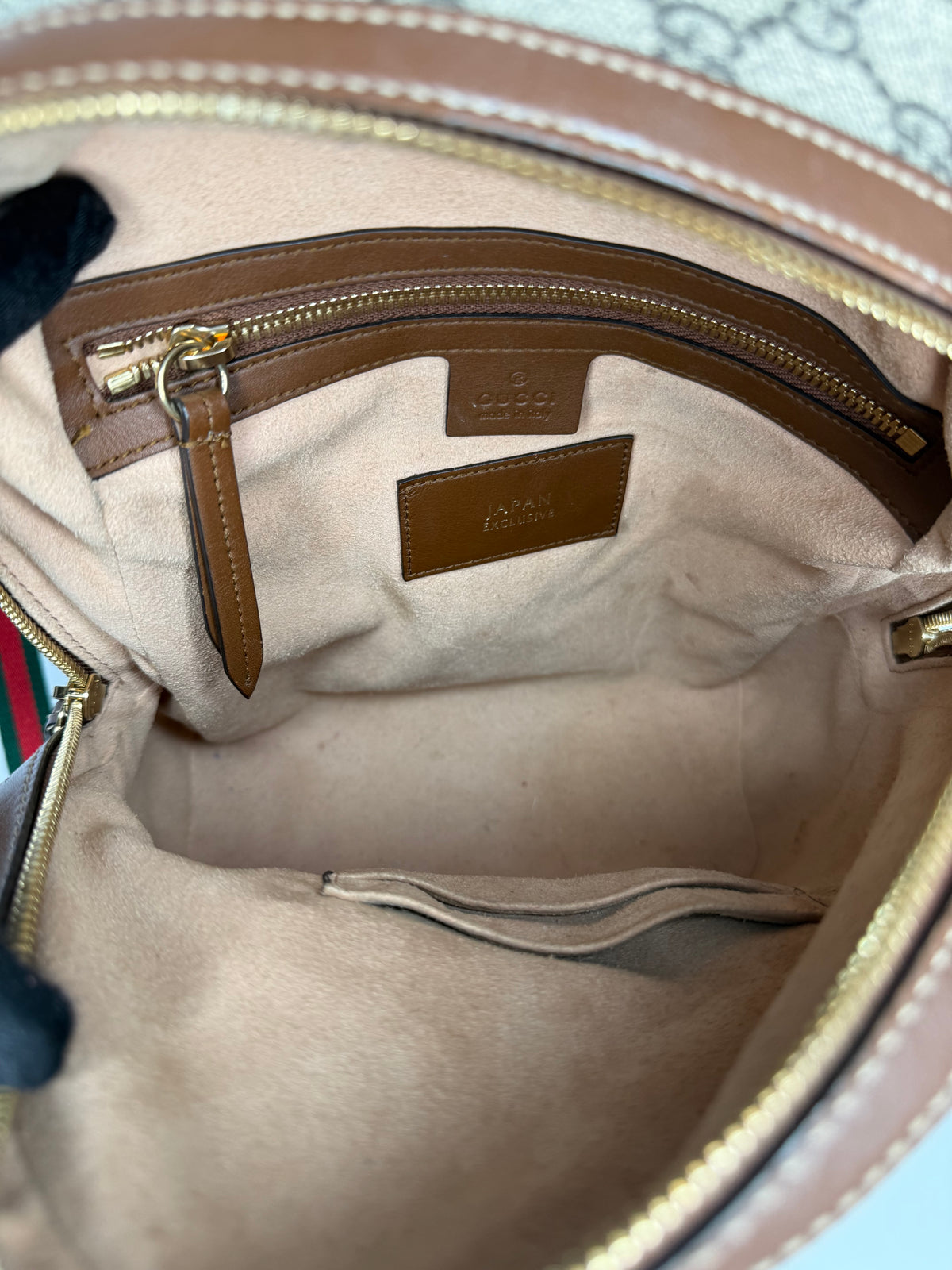 Gucci Limited Edition GG Supreme Butterfly Embroidered Small Backpack