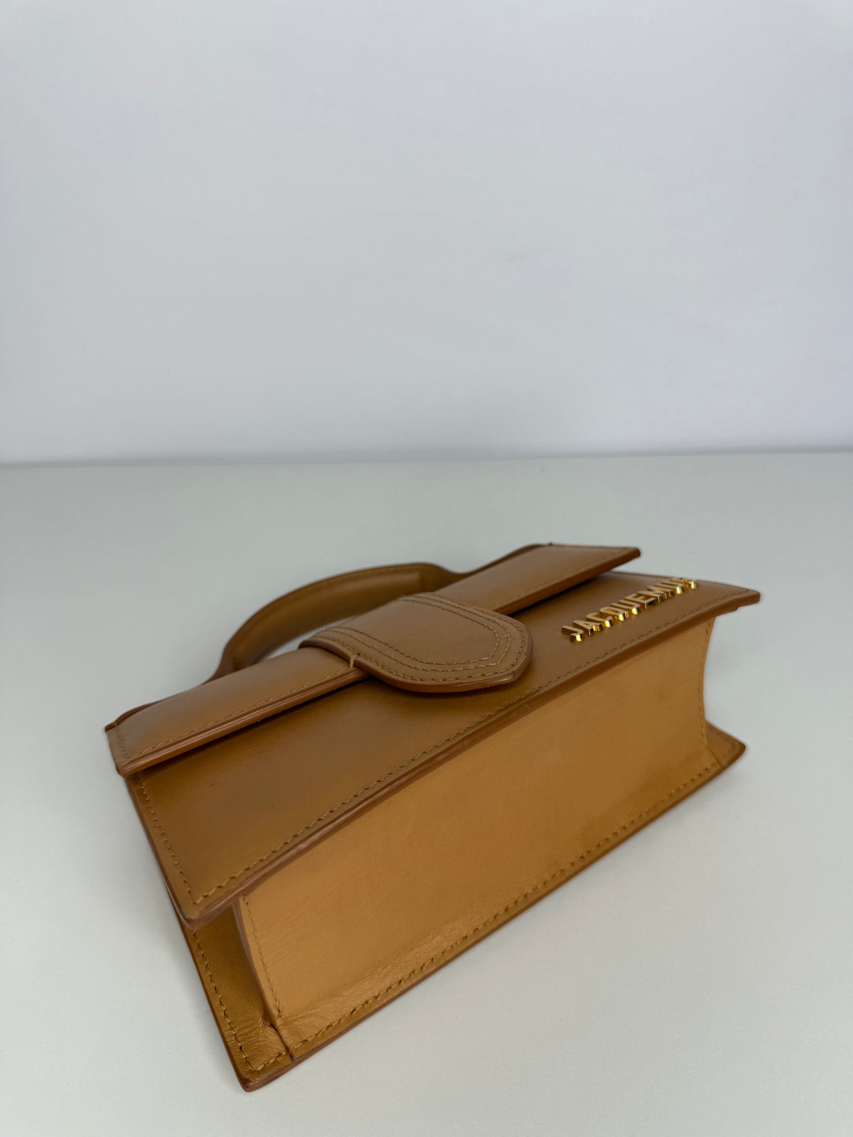 Jacquemus Le Bambino Camel Leather Crossbody Bag