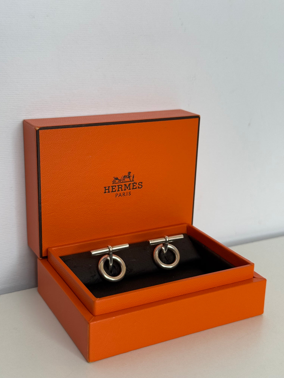 Hermès Chaine D'Ancre Sterling Silver Cufflinks