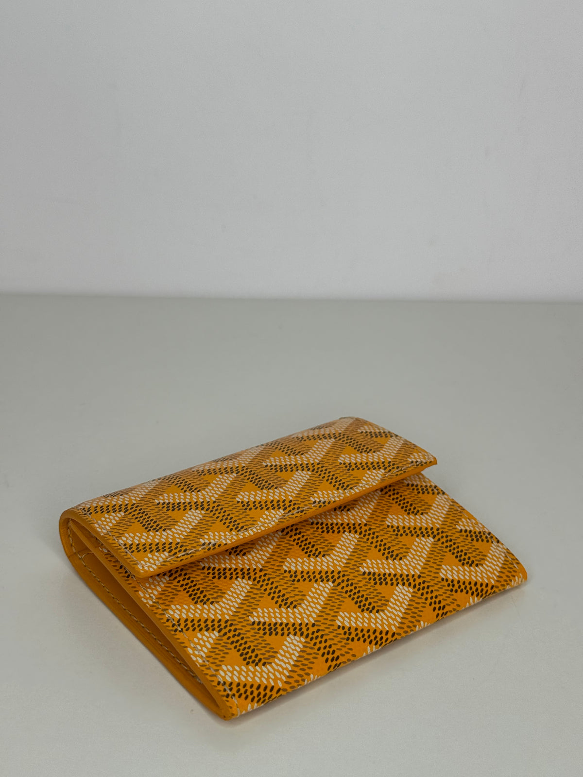 Goyard Marigny Yellow Goyardine Wallet
