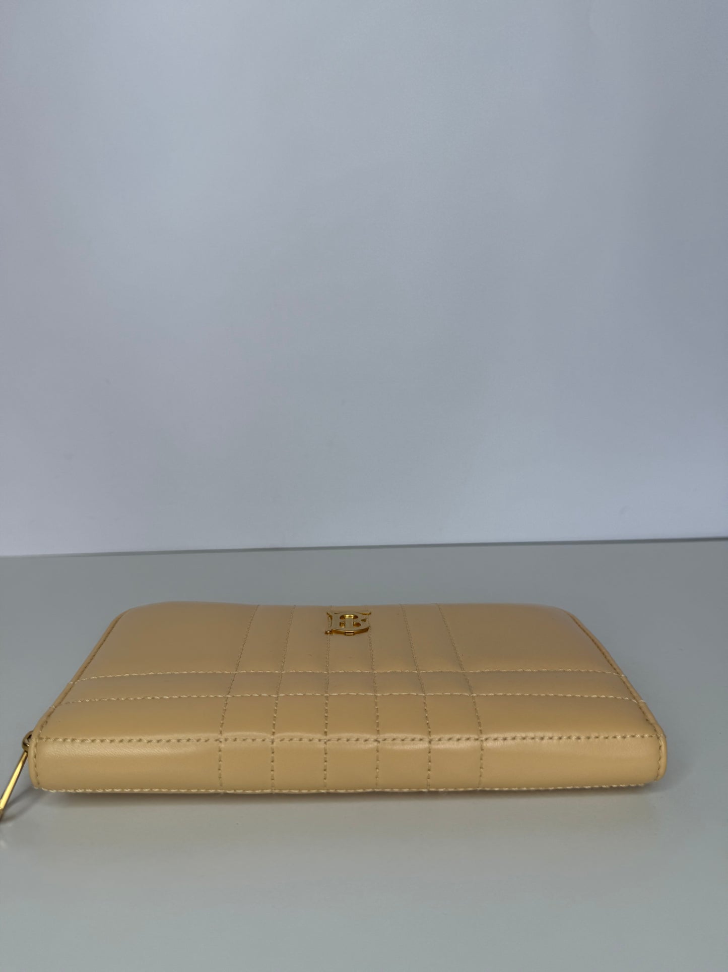 Burberry Quilted Leather Lola Continental Zip Around Wallet
