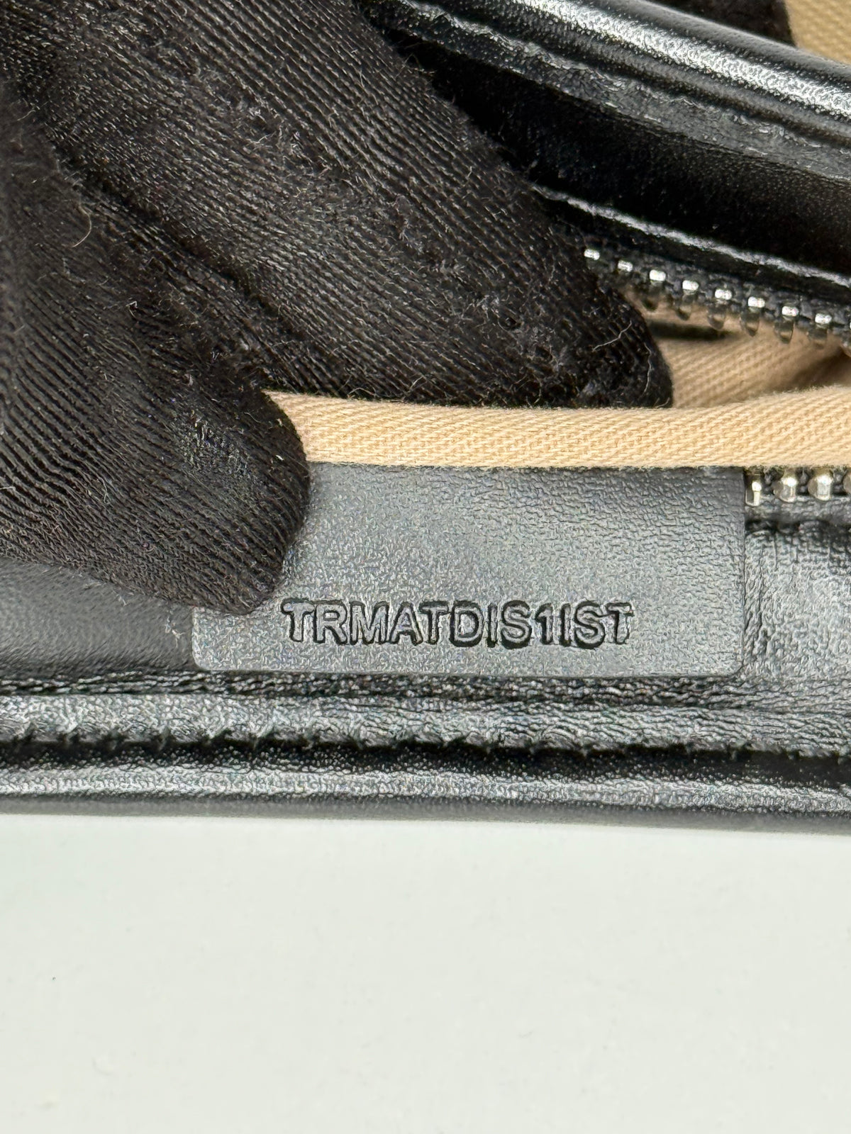 Burberry Black/Beige House Check PVC and Leather Pochette Bag
