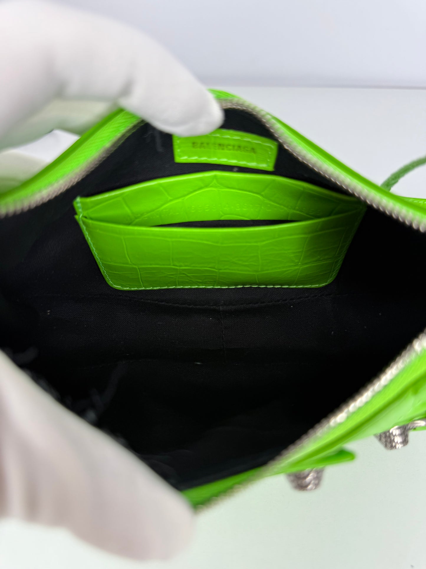 Balenciaga Le Cagole XS Shoulder Bag In Acid Green