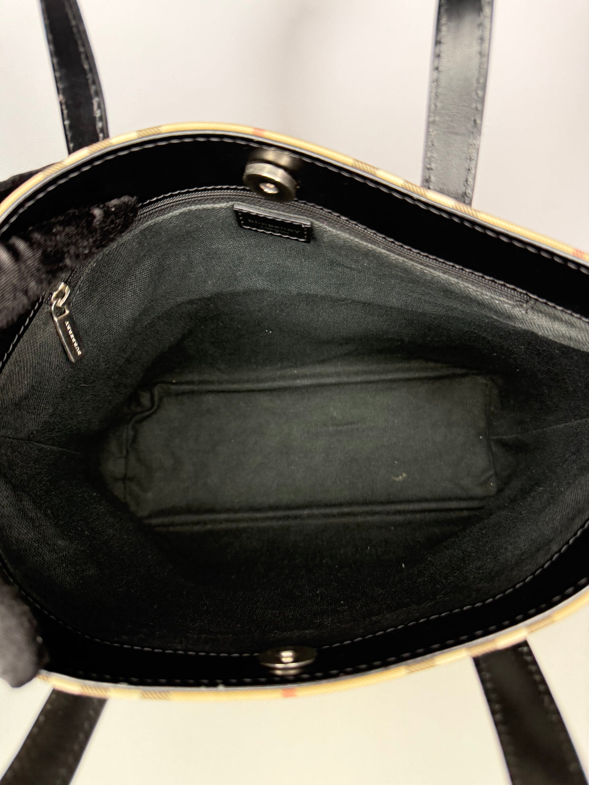 Burberry Beige Nova Check Canvas Shopper Tote