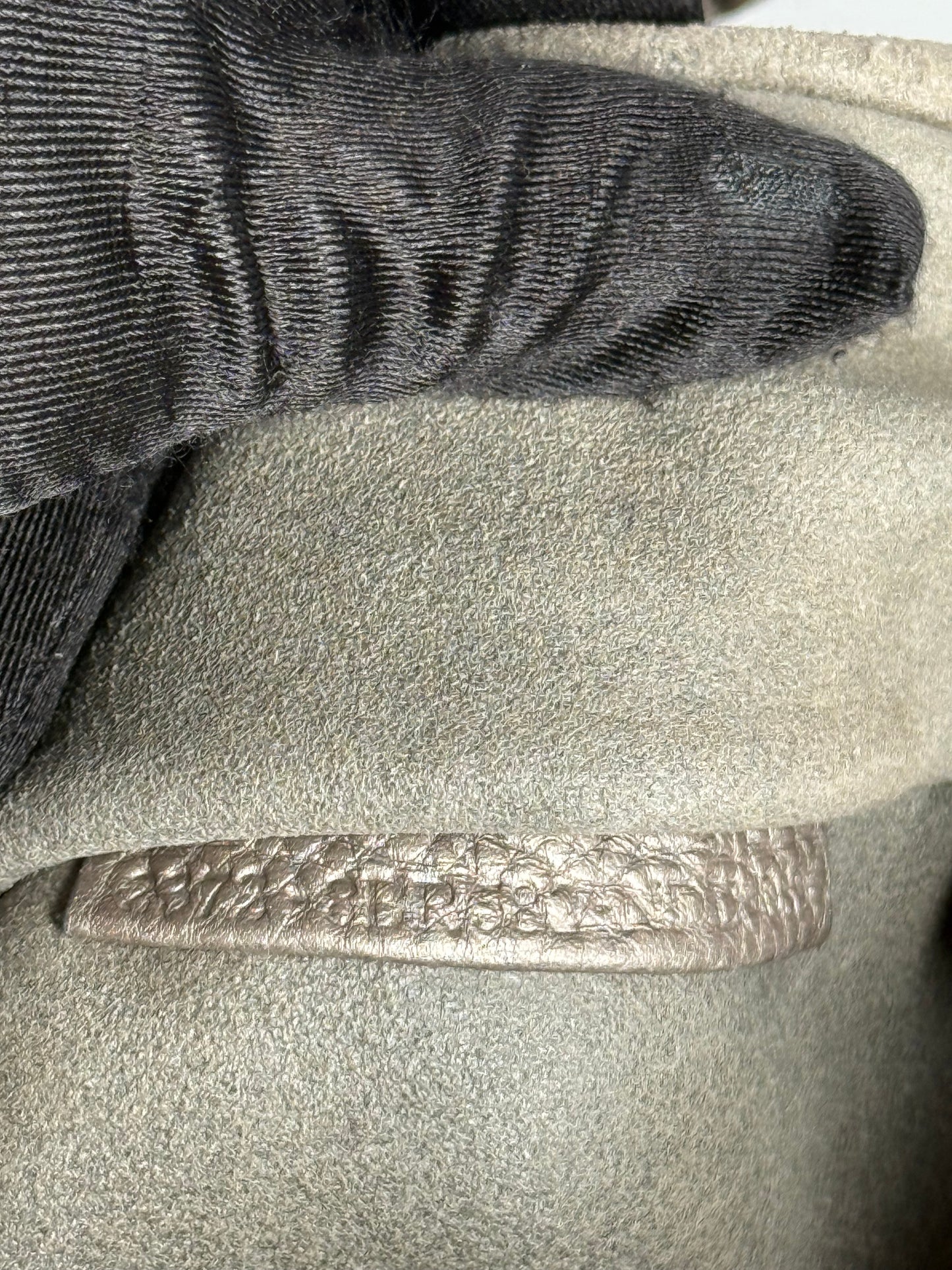 Fendi Pewter Selleria Textured Hobo Bag