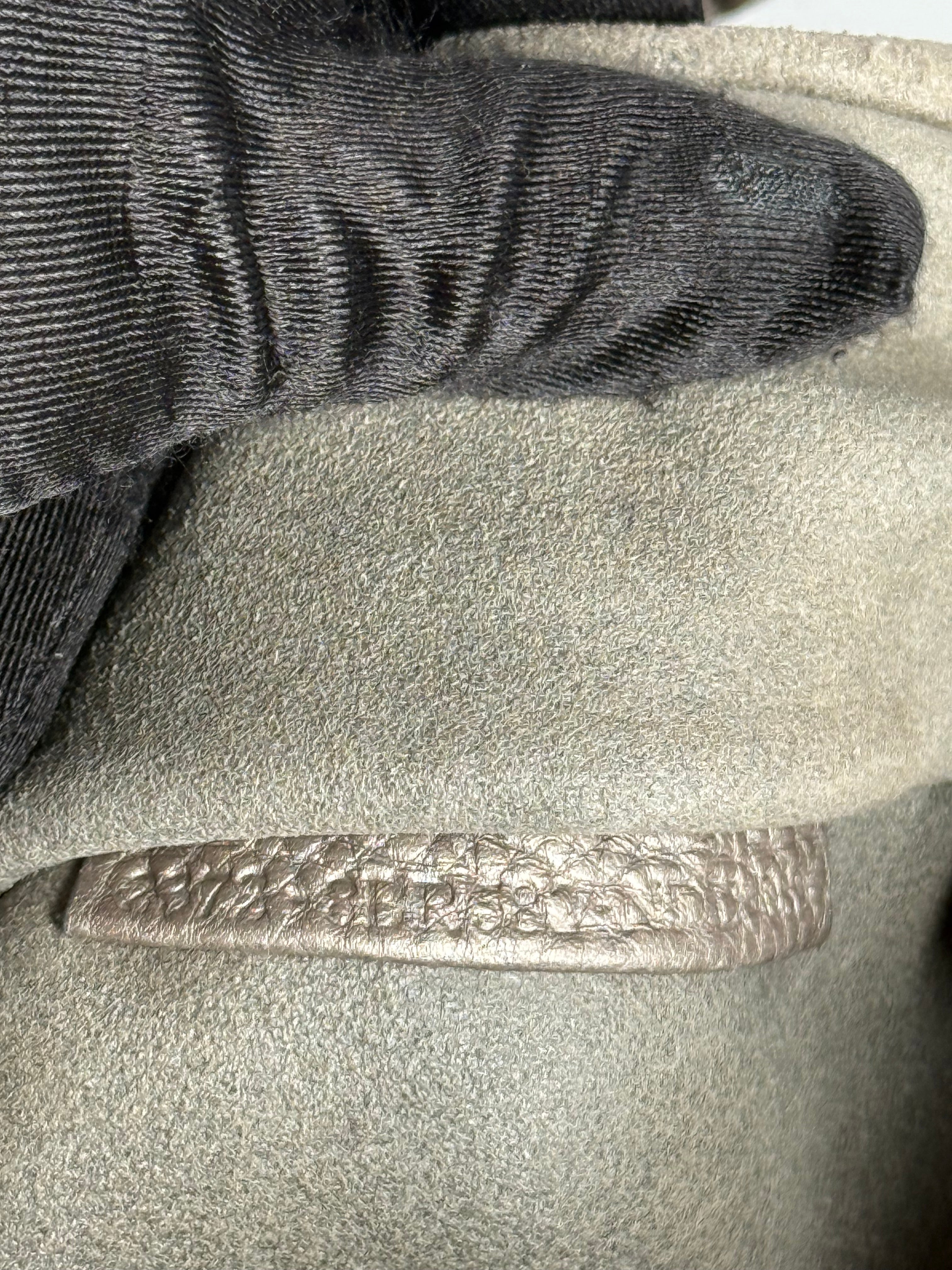 Fendi Pewter Selleria Textured Hobo Bag