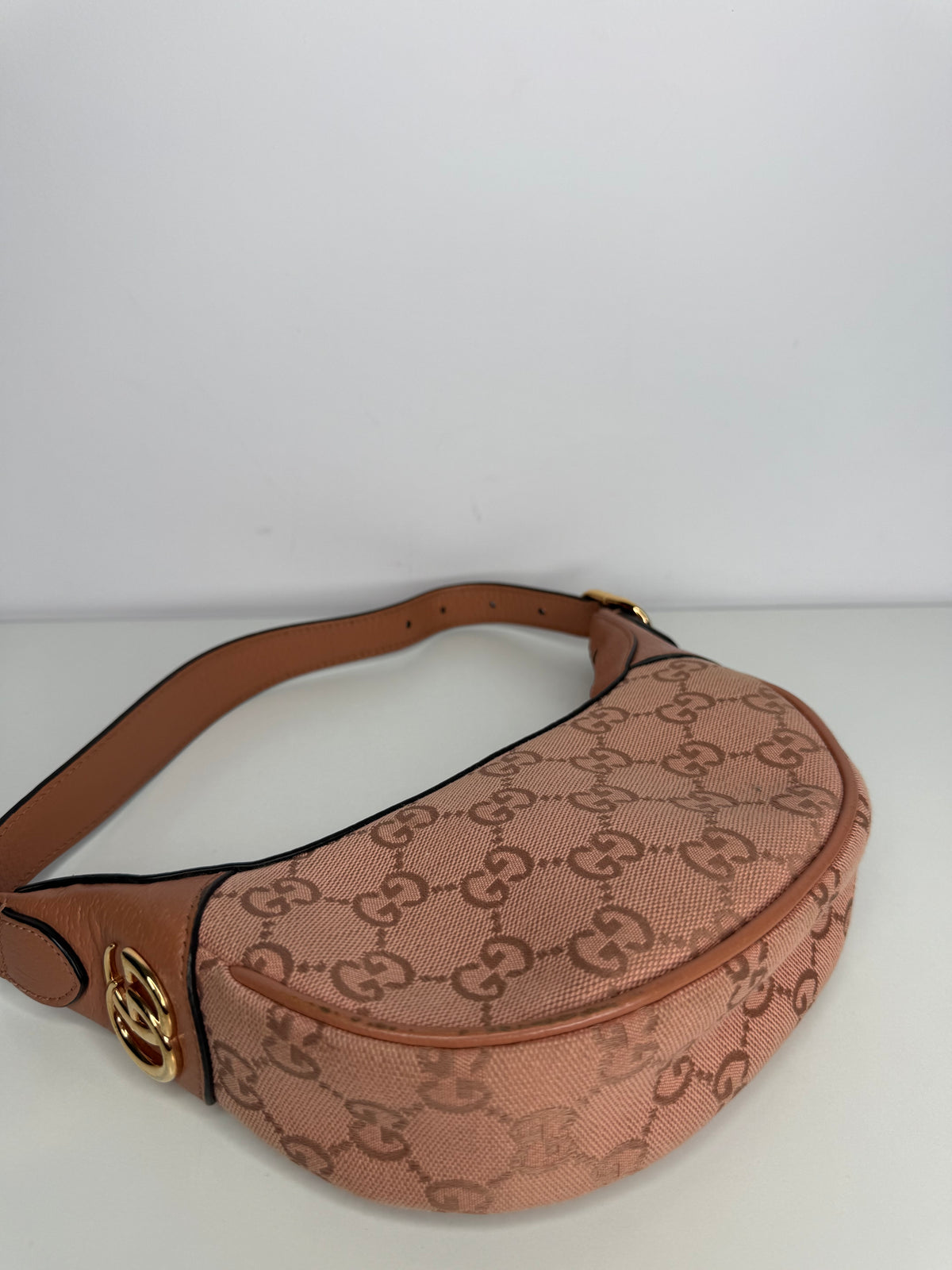 Gucci Pink GG Canvas Ophidia Mini Bag