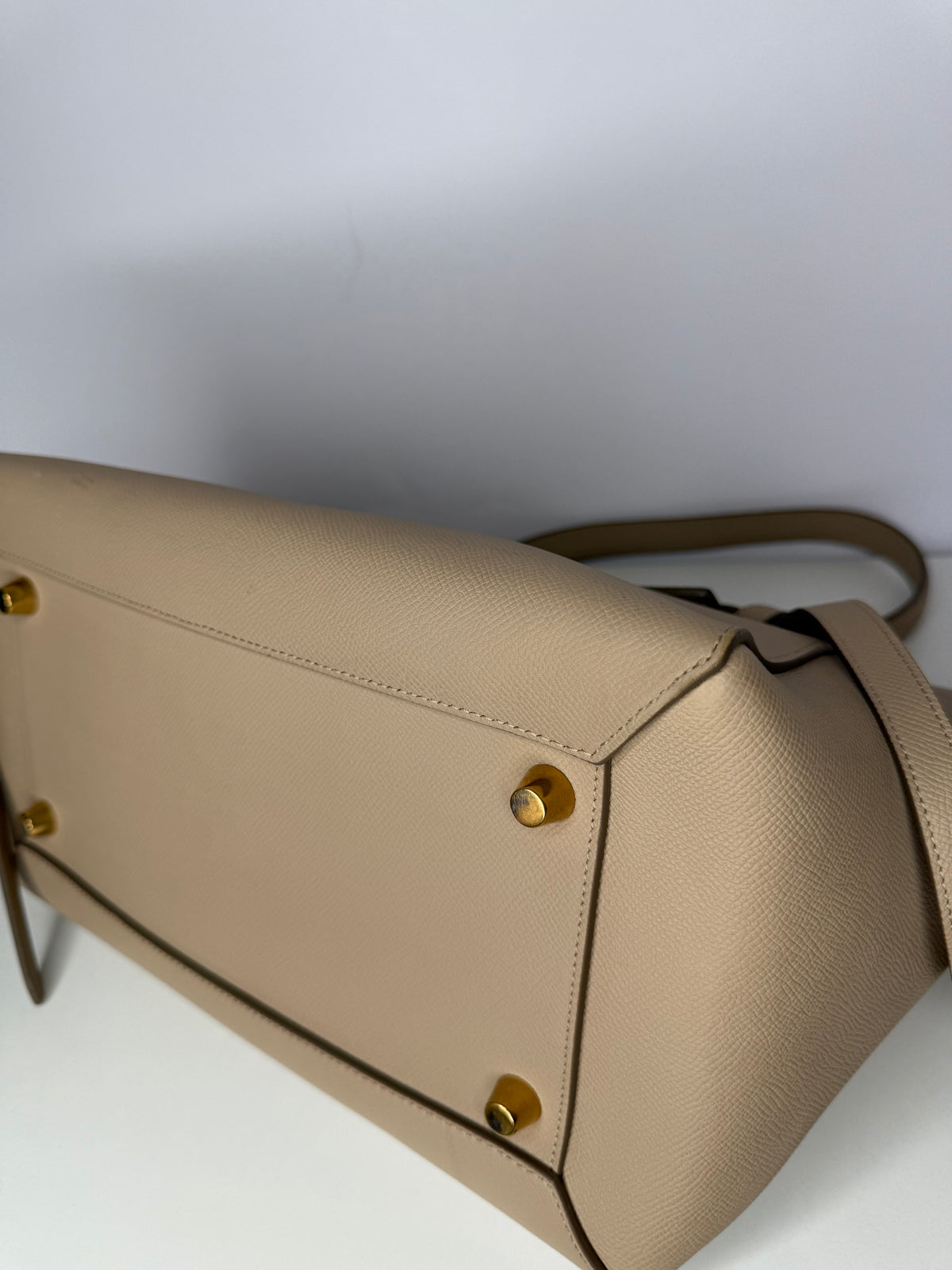 Celine Mini Belt Bag Light Taupe Grained Calfskin Leather