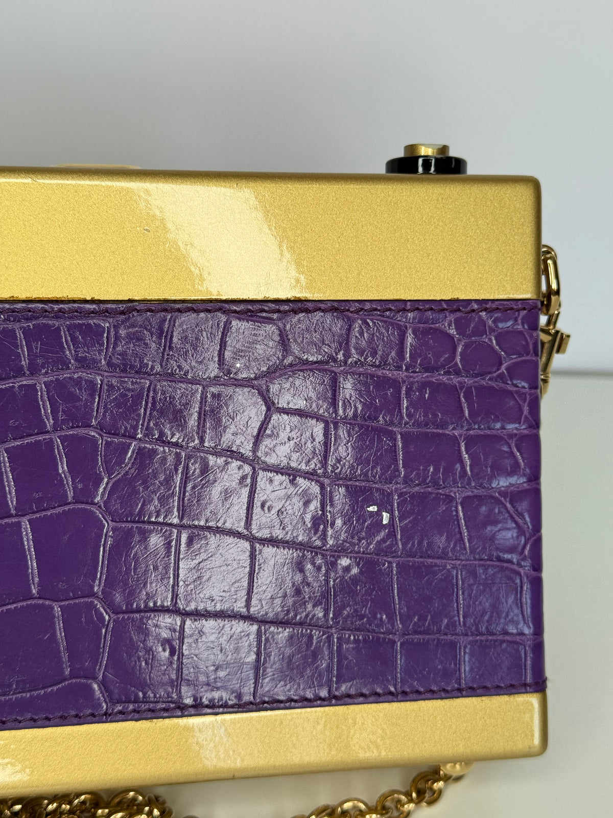 Dolce Gabbana Rare Alta Moda Purple Camera Bag