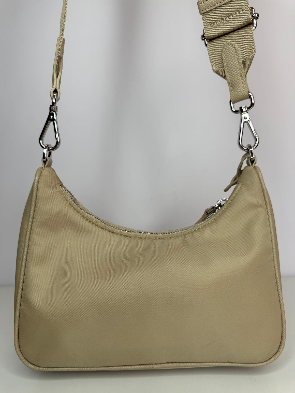 Prada Re-Edition 2005 Re-Nylon Dessert Beige Pochette