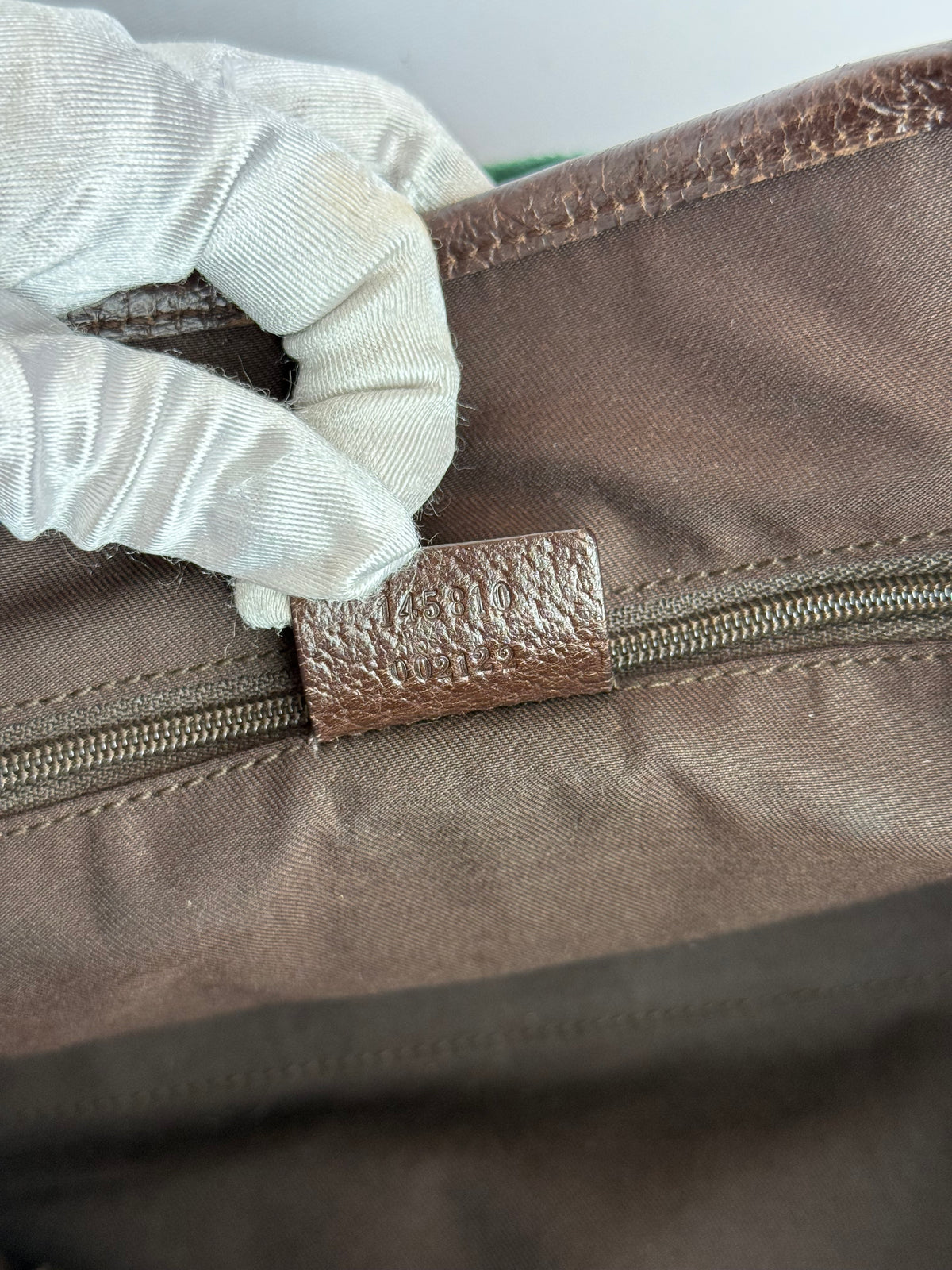 Gucci GG Monogram Pop Tote Web Sherry Line