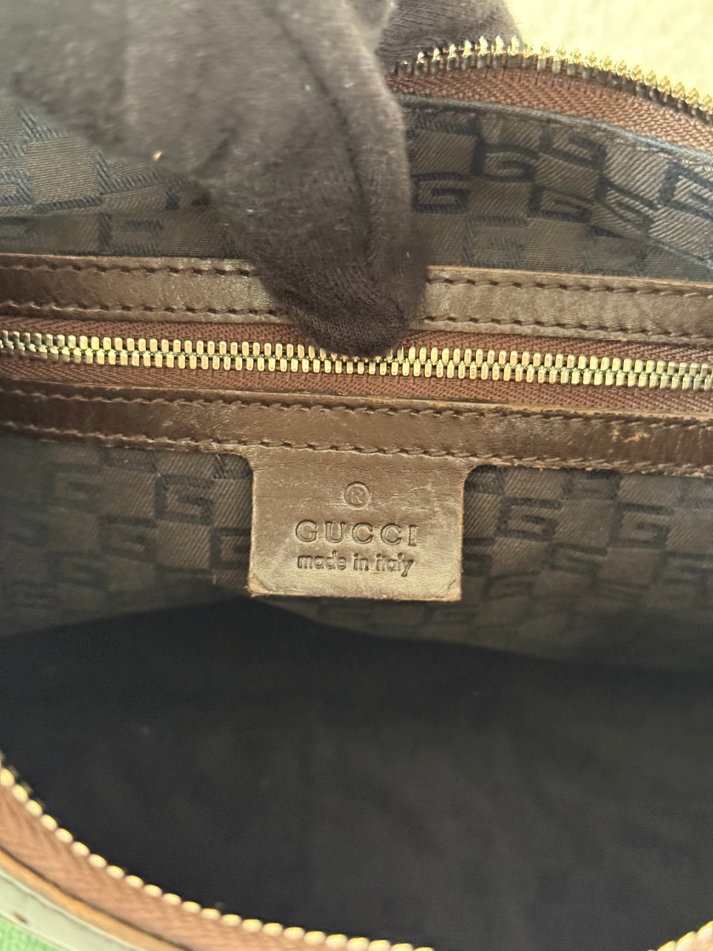 TEST Gucci Beige Canvas Web Reins Large Hobo (Copy)