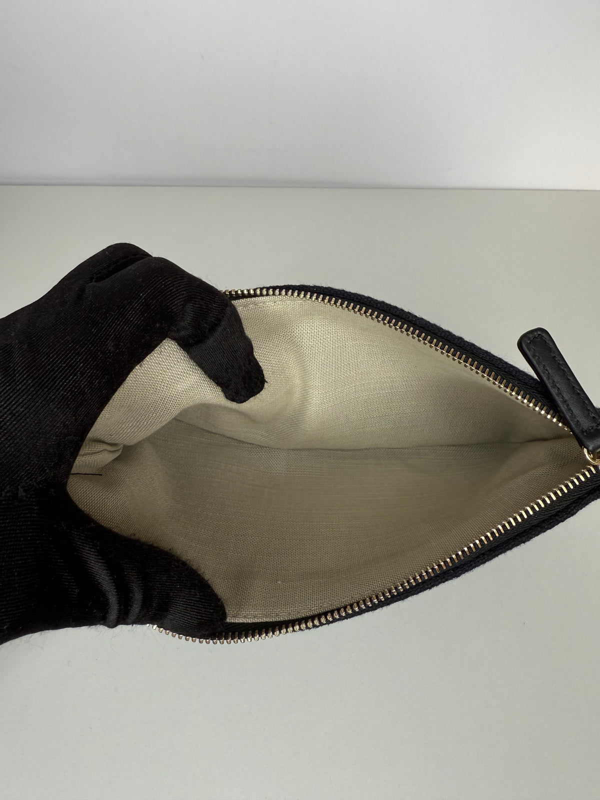Chanel Deauville Black Canvas Shopping Tote with Pouch