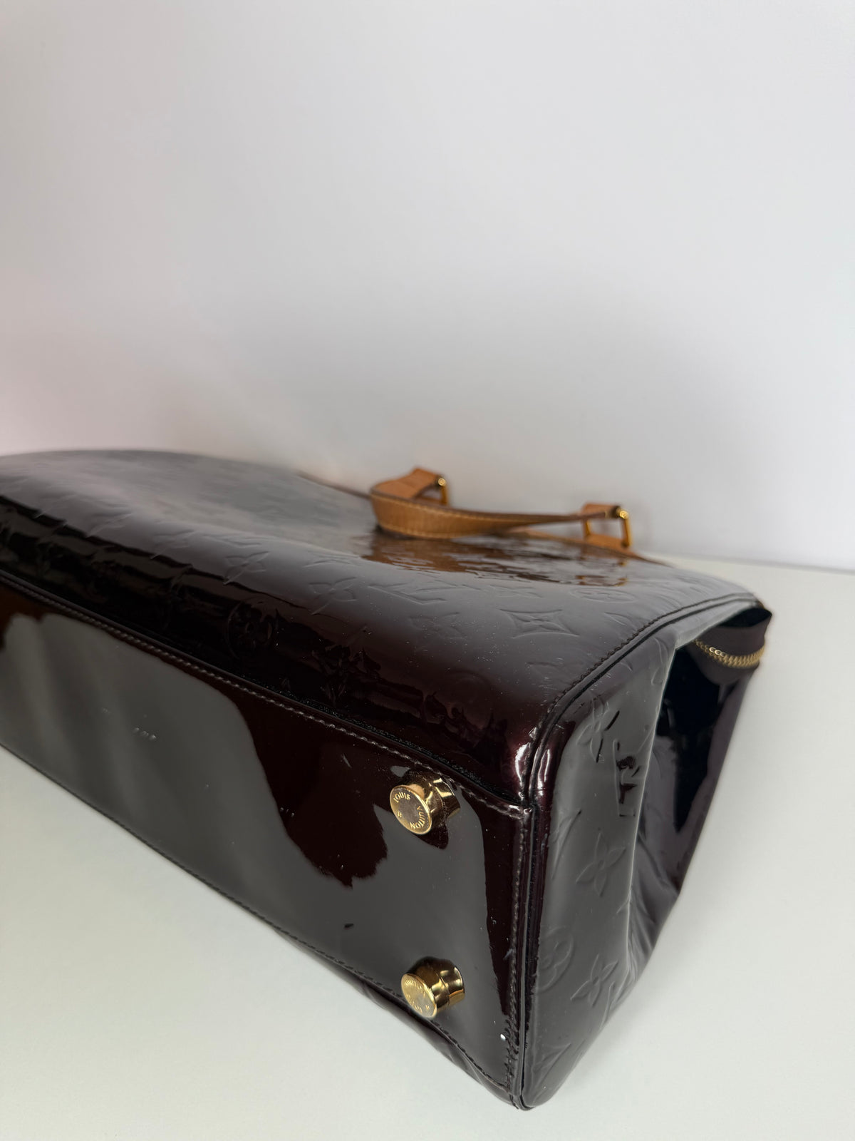 Louis Vuitton Amarante Monogram Vernis Brea GM Bag