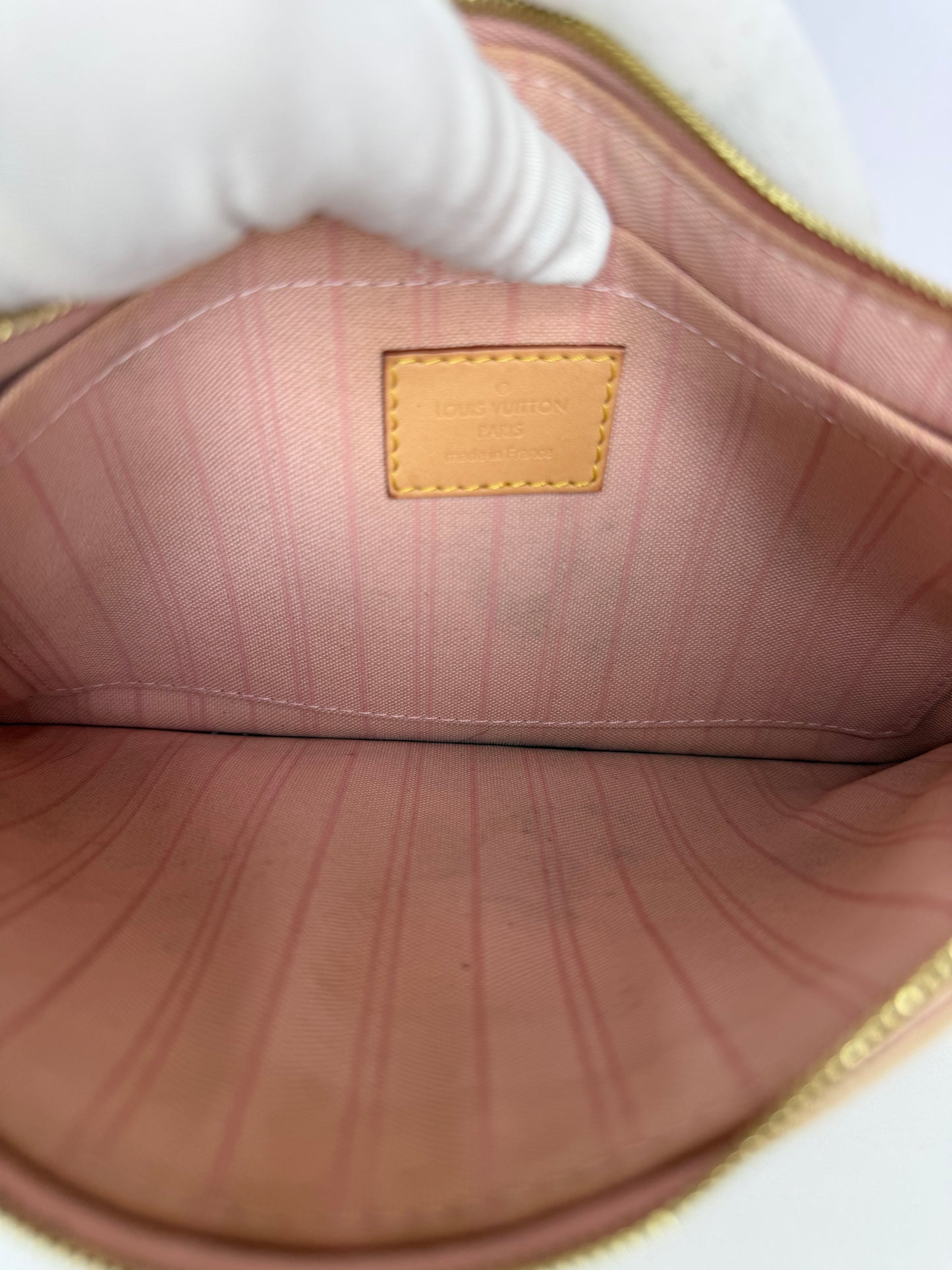 Louis Vuitton Neverfull Pochette  Damier Azur Canvas