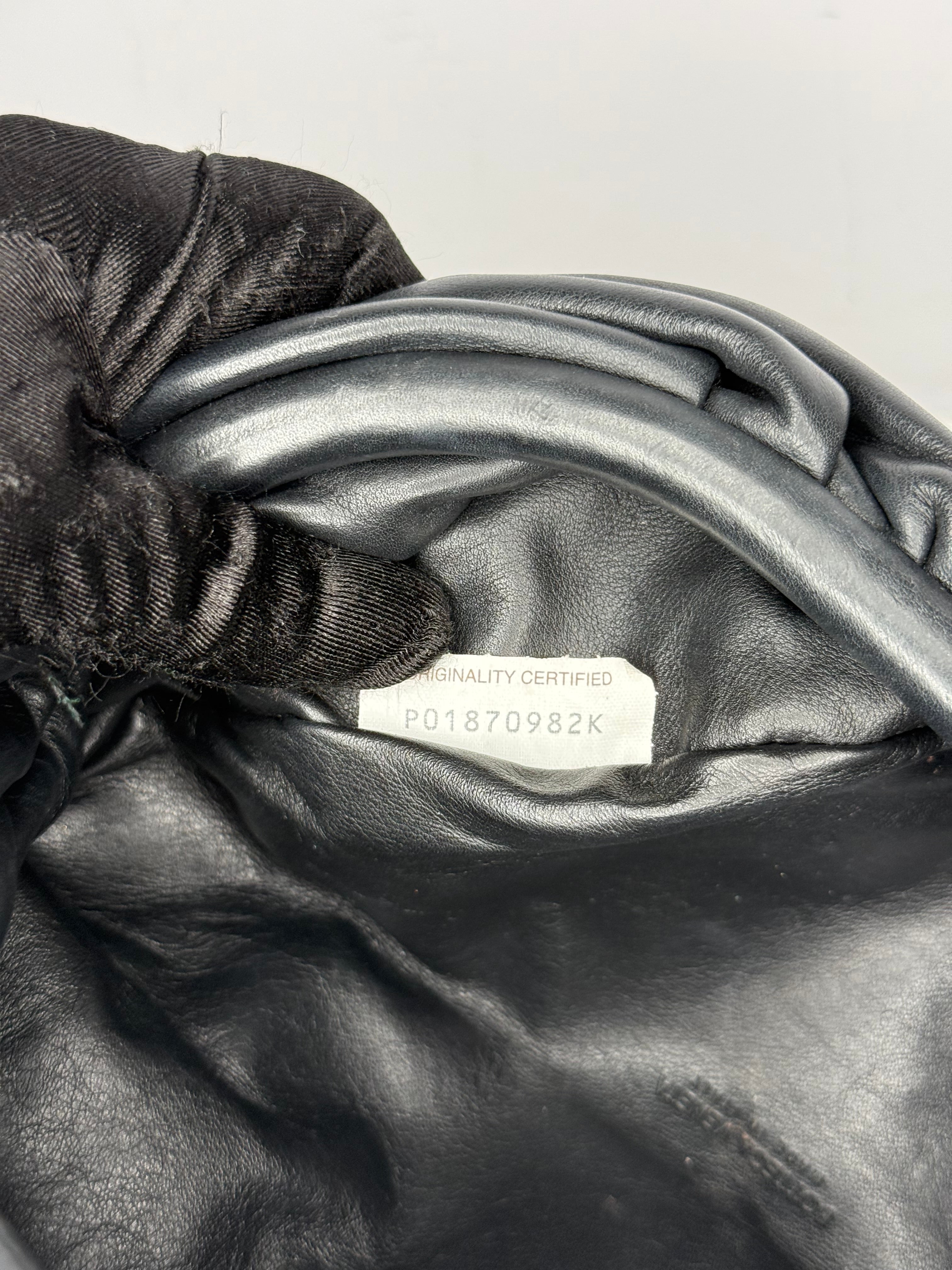 Bottega Veneta Black Nappa Leather The Belt Chain Pouch
