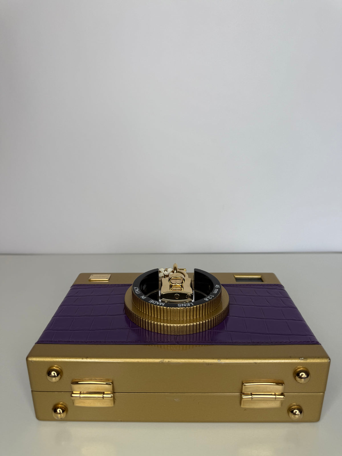 Dolce Gabbana Rare Alta Moda Purple Camera Bag