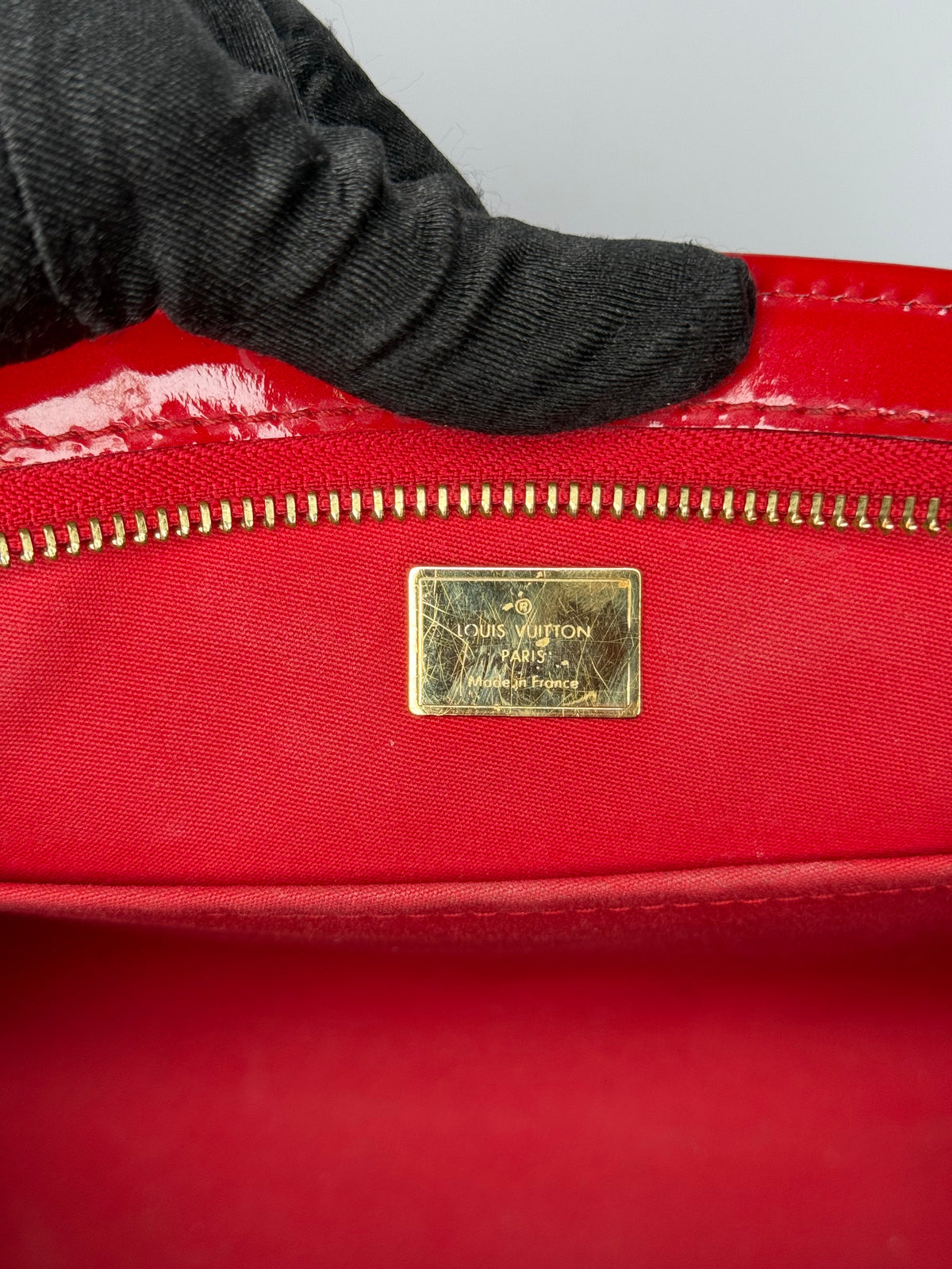 Louis Vuitton Brea PM Red Vernis Handbag